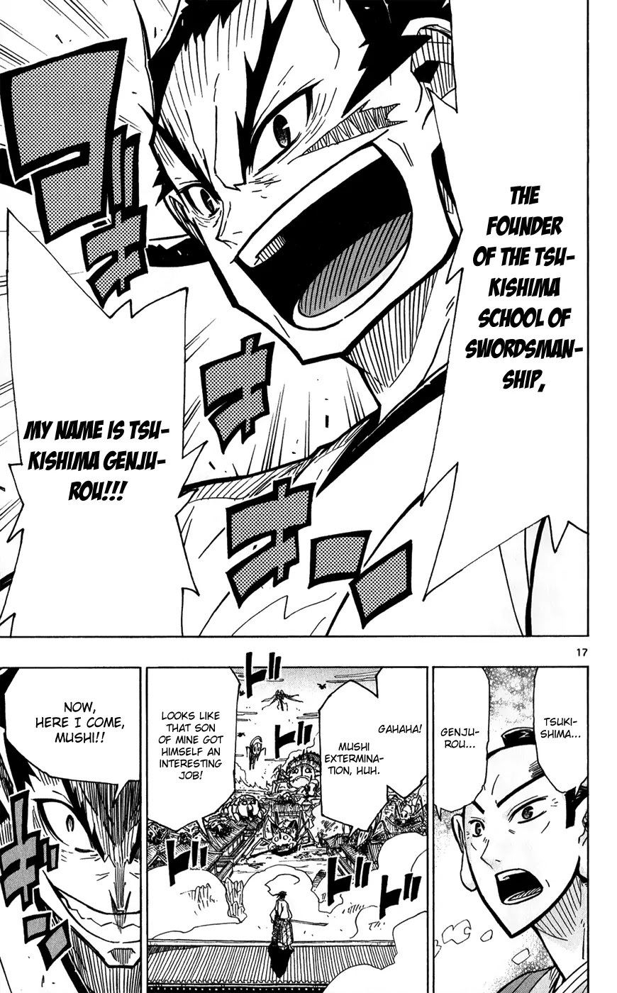 Joujuu Senjin!! Mushibugyo Chapter 56 page 18 - Chapter 56: Jinbee's Long Awaited Debate