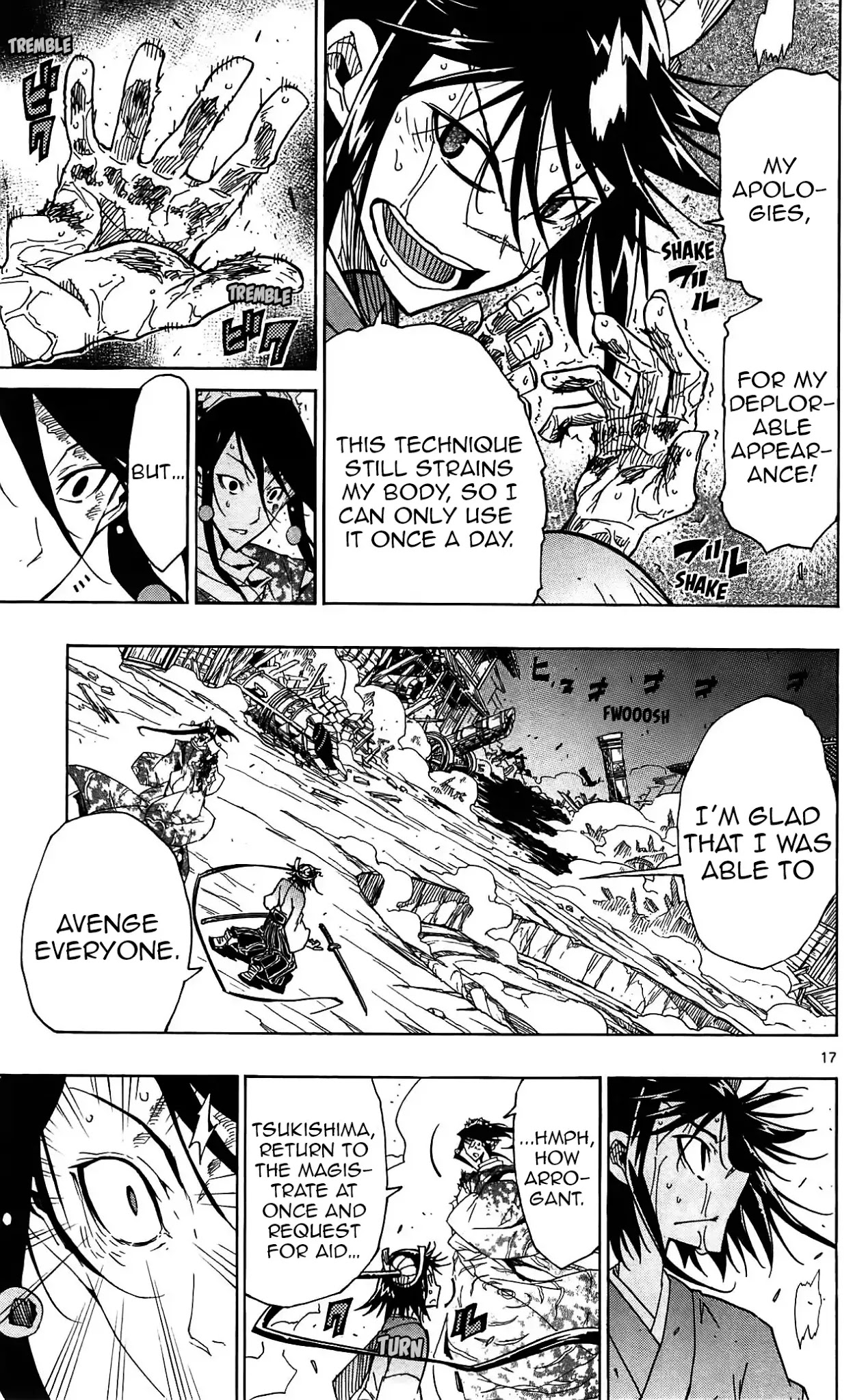 Joujuu Senjin!! Mushibugyo Chapter 63 page 17 - Chapter 63: Fugaku Splitting Hammer