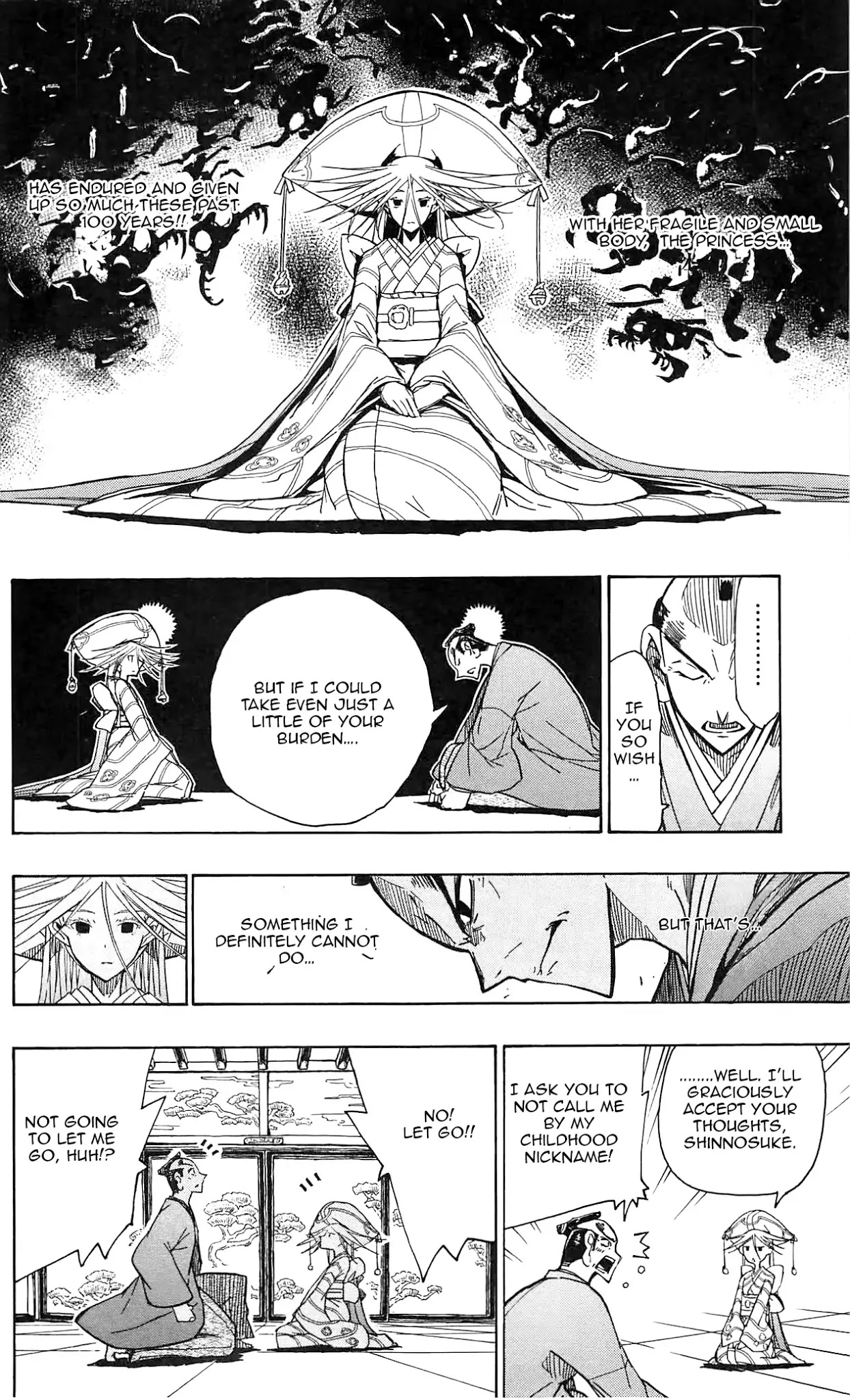 Joujuu Senjin!! Mushibugyo Chapter 65 page 13 - Chapter 65: The Princess' Burden