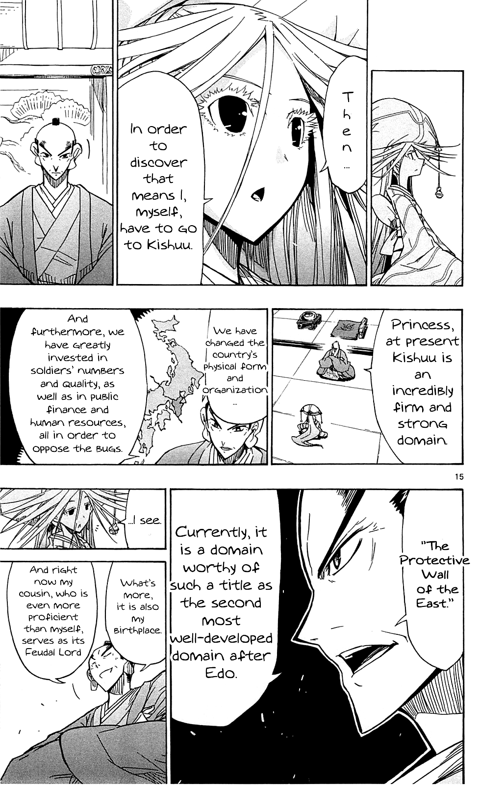 Joujuu Senjin!! Mushibugyo Chapter 68 page 16 - Chapter 68: To the Kishuu Domain