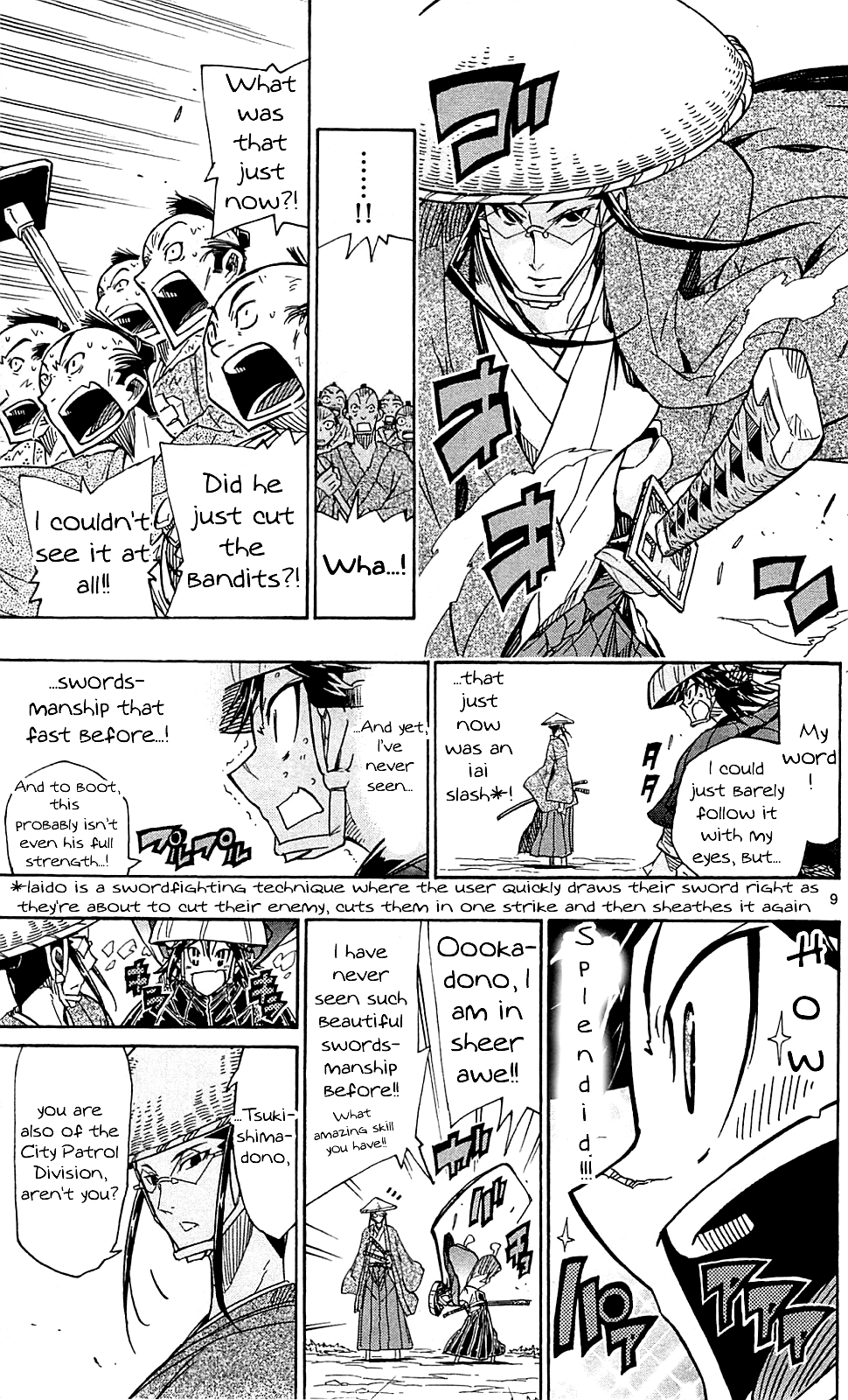 Joujuu Senjin!! Mushibugyo Chapter 74 page 10 - Chapter 74: Oooka's Swordsmanship
