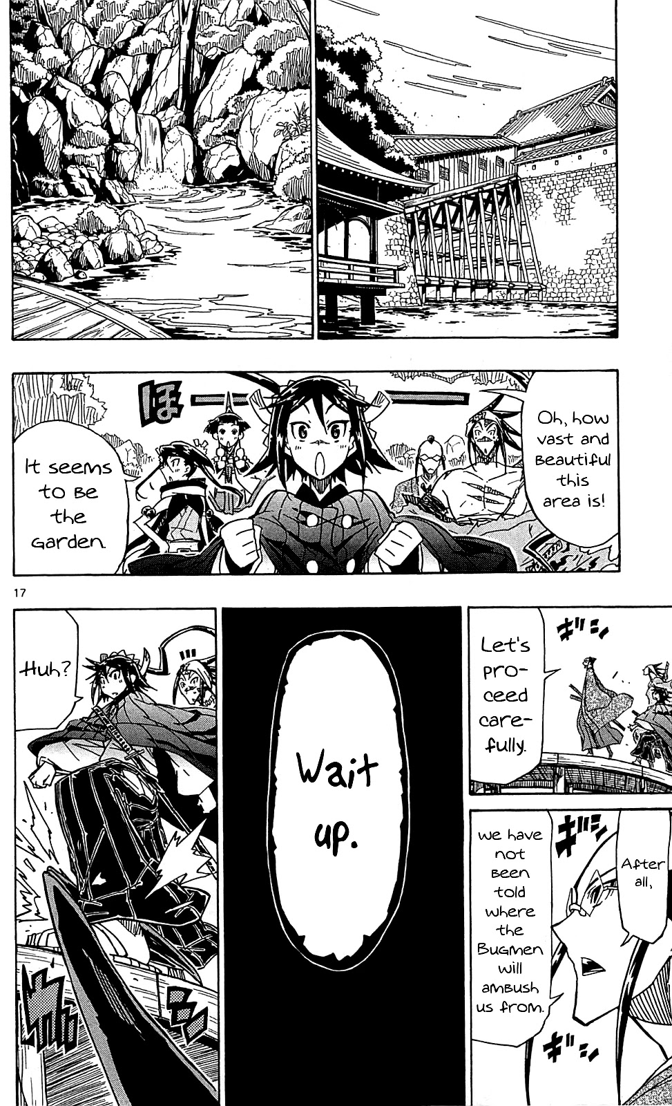 Joujuu Senjin!! Mushibugyo Chapter 86 page 18 - Chapter 86: Sanada's Ten Crucifix Insects vs. Flower Team