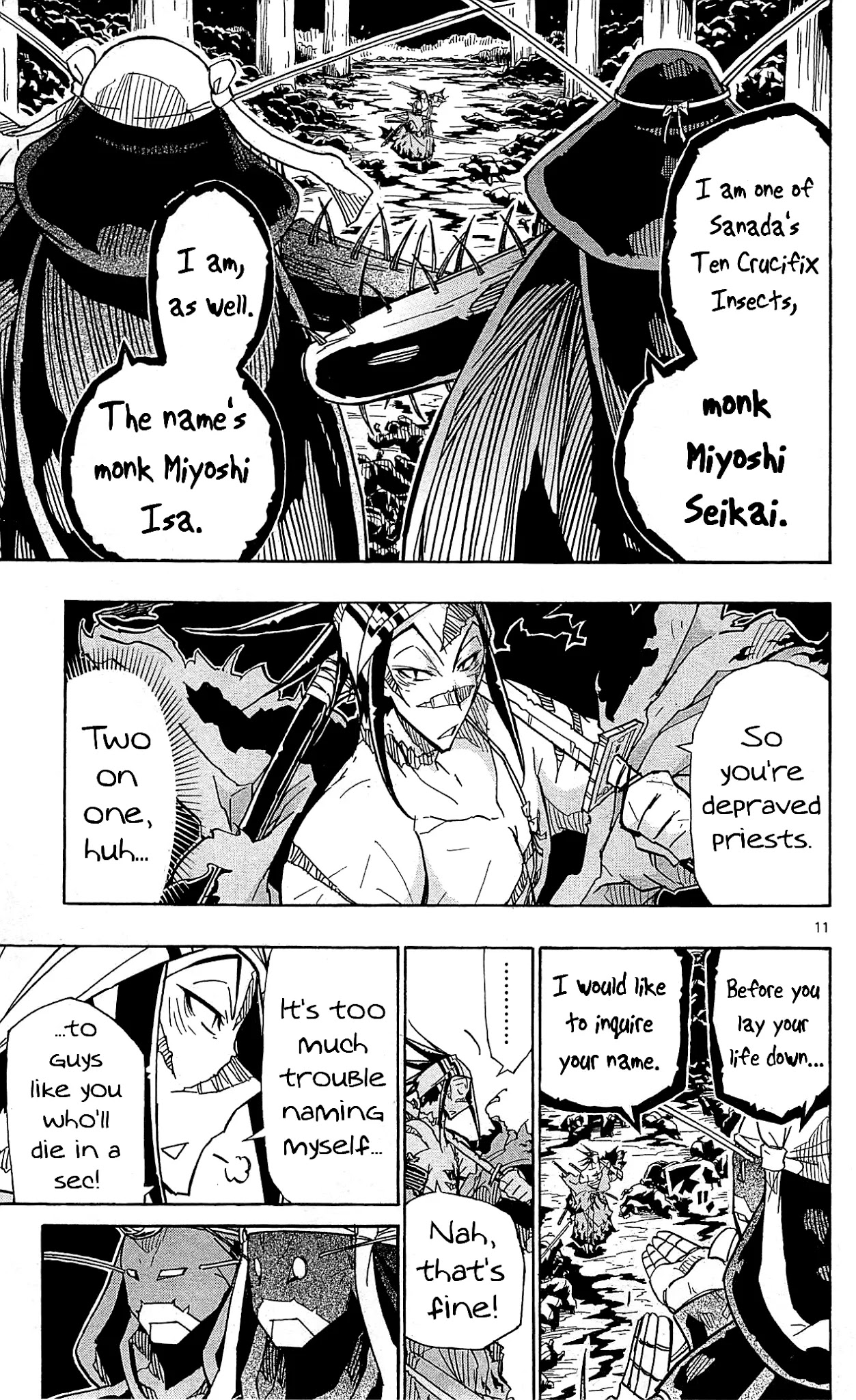 Joujuu Senjin!! Mushibugyo Chapter 95 page 12 - Chapter 95: Namu Amida Butsu