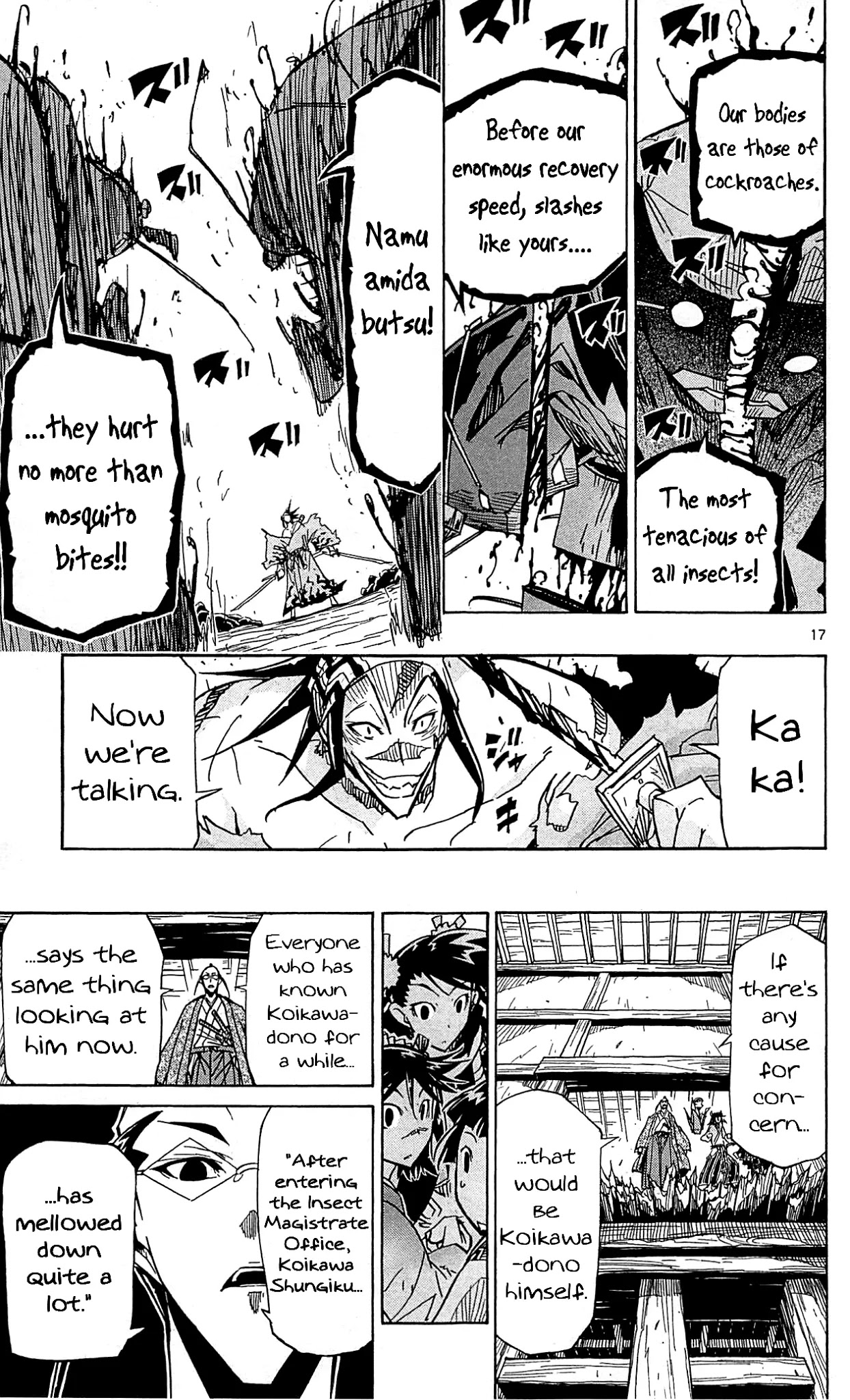 Joujuu Senjin!! Mushibugyo Chapter 95 page 18 - Chapter 95: Namu Amida Butsu