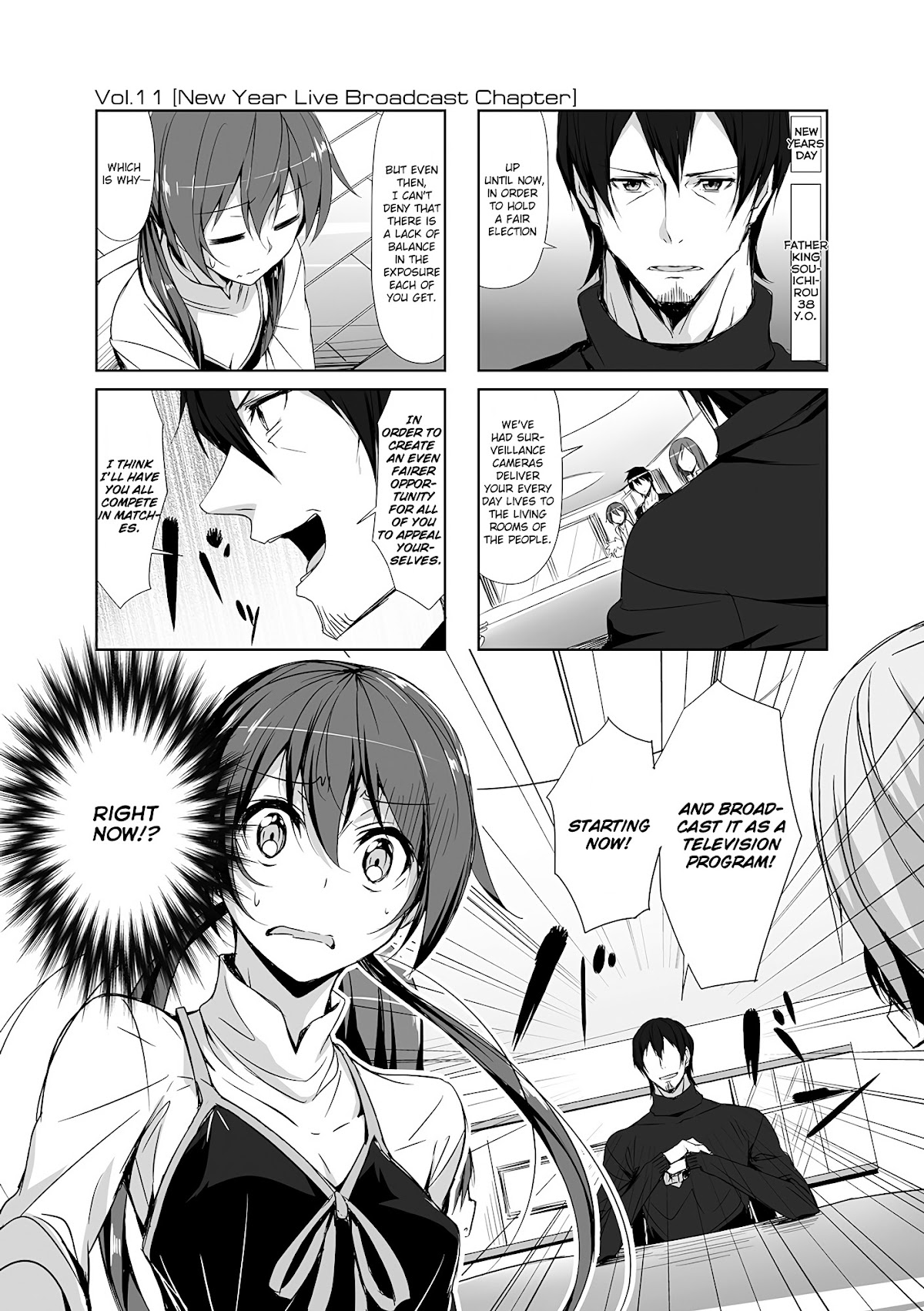 Joukamachi no Dandelion Chapter 11 page 1 - Chapter 11 : New Year Live Broadcast Chapter