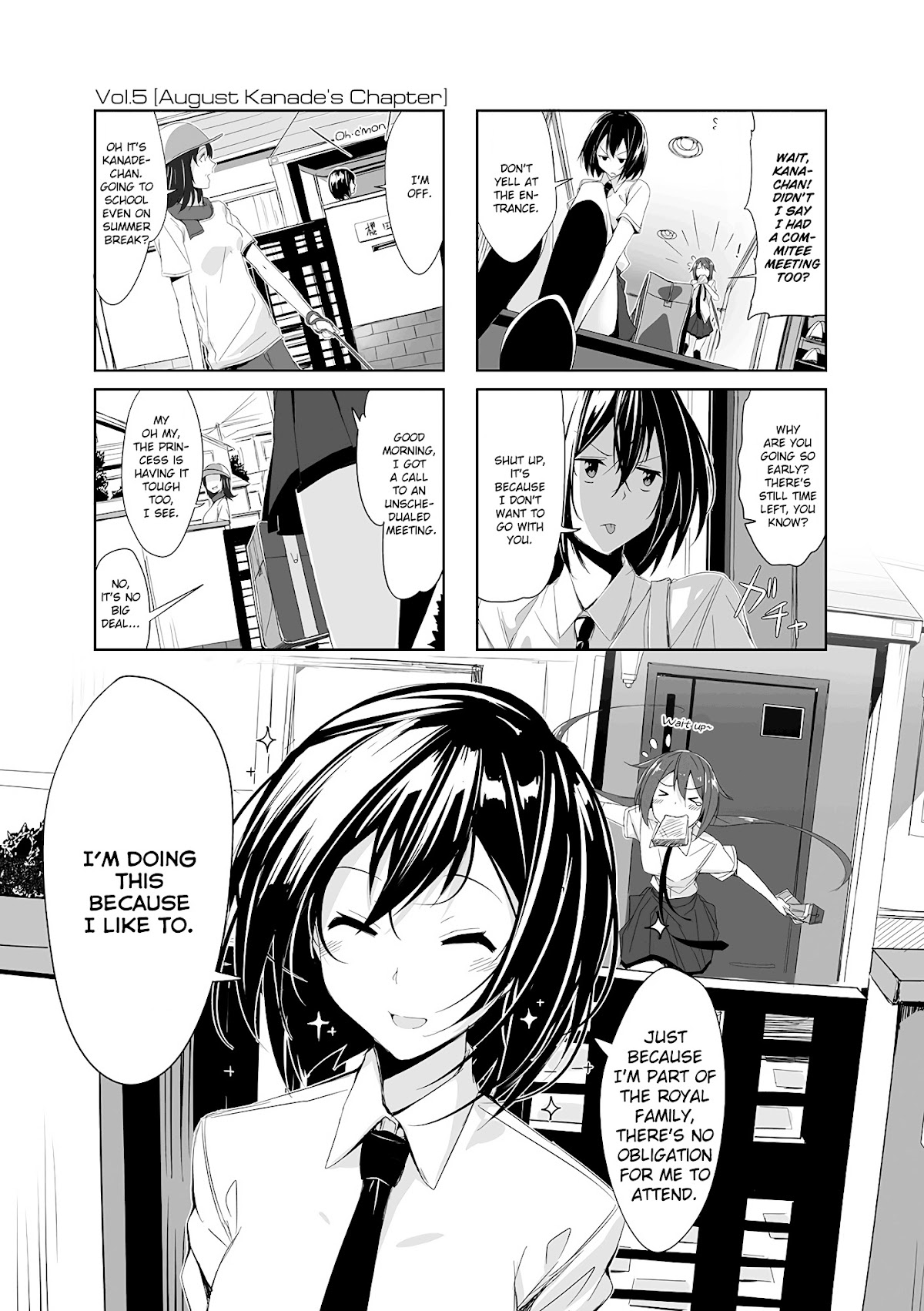 Joukamachi no Dandelion Chapter 5.2 page 1 - Chapter 5v2 : August Kanade's Chapter