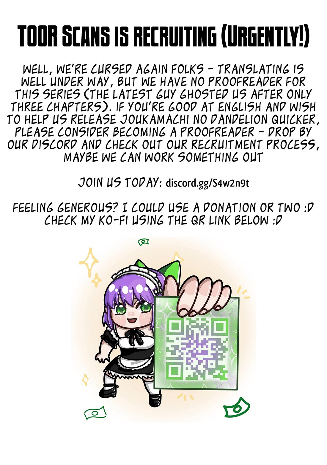 Joukamachi no Dandelion Chapter 69 page 1 - Chapter 69: Egg Sandwich