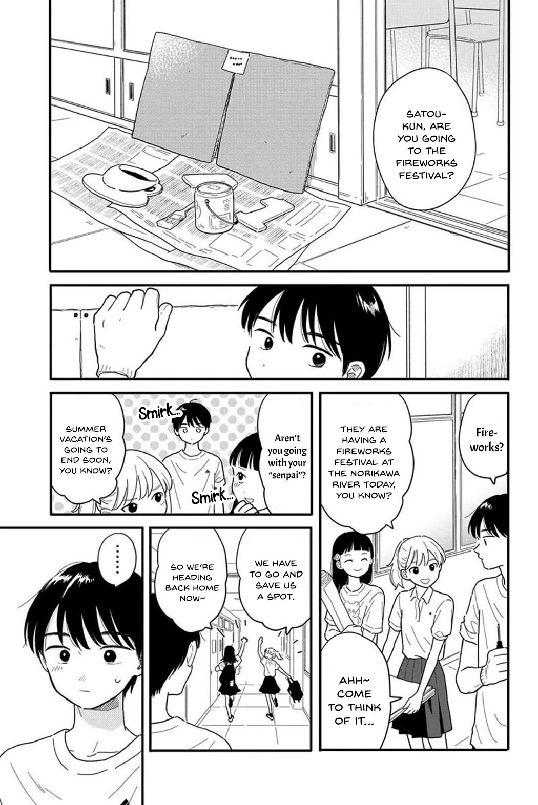 Journey Home After School Chapter 11 page 1 - Chapter 11: Let's Watch the Fireworks