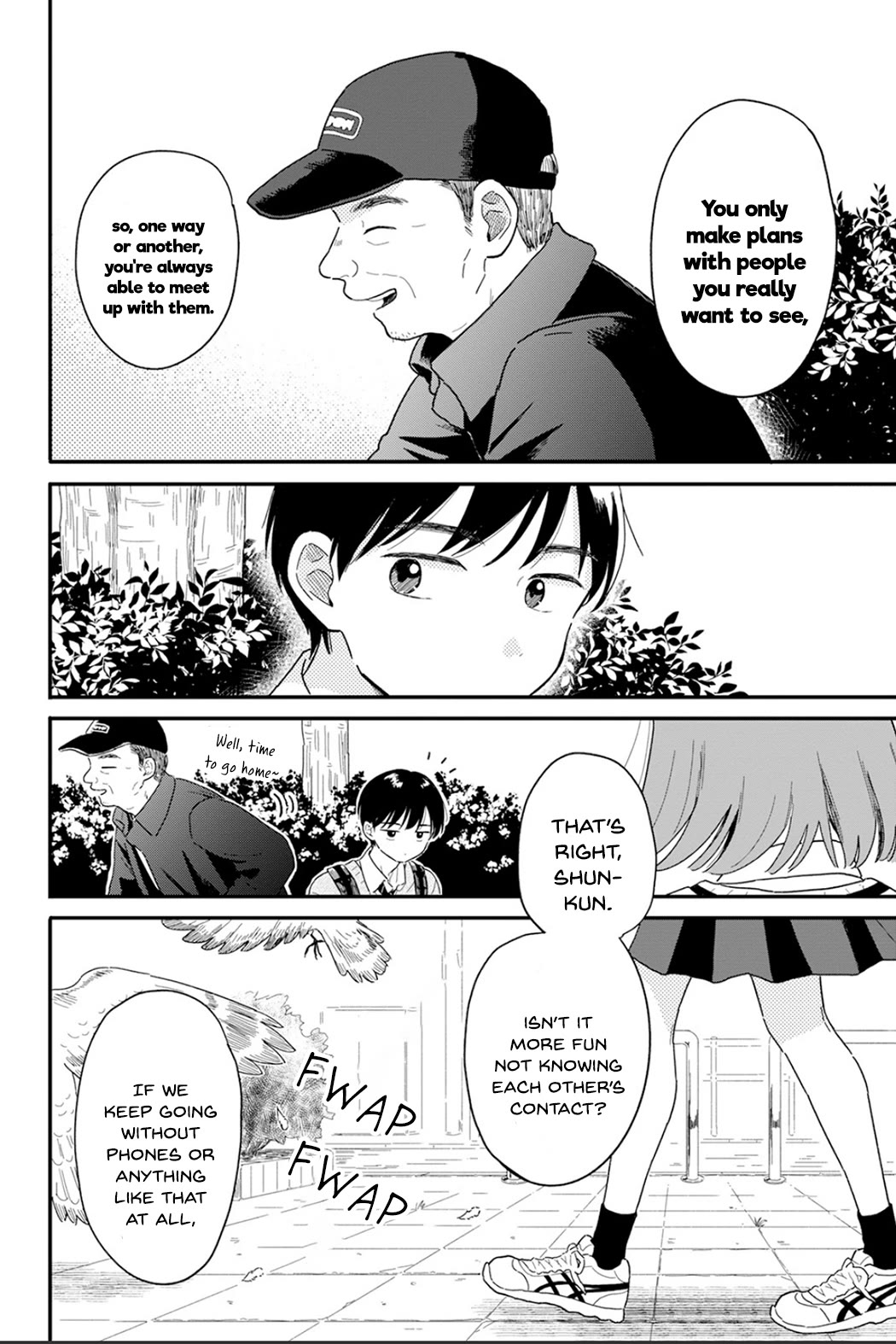 Journey Home After School Chapter 3 page 14 - Chapter 3: Let's Think of a Way to Contact Each Other
