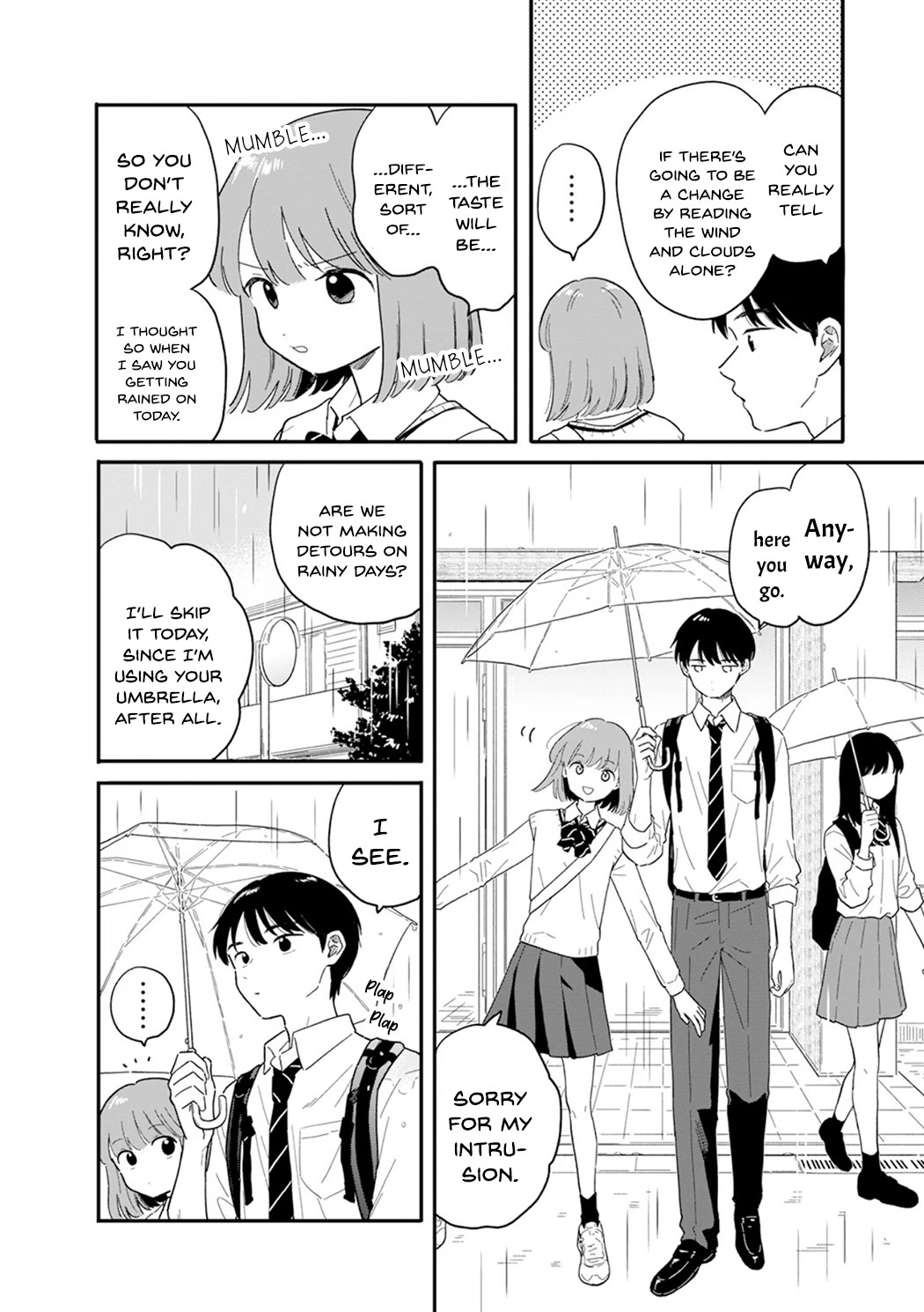 Journey Home After School Chapter 5 page 4 - Chapter 5: Let's Use the Umbrella Properly