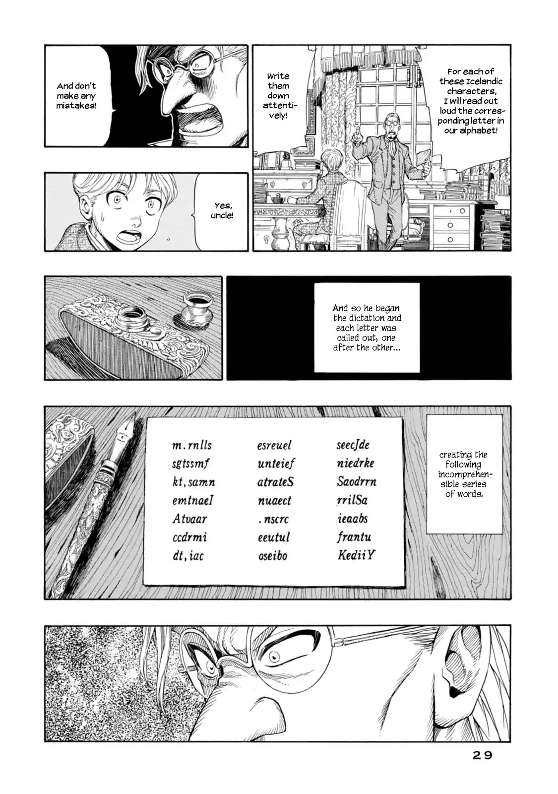 Journey to the Center of the Earth Chapter 1 page 30 - Chapter 1: Saknussemm's Cryptogram
