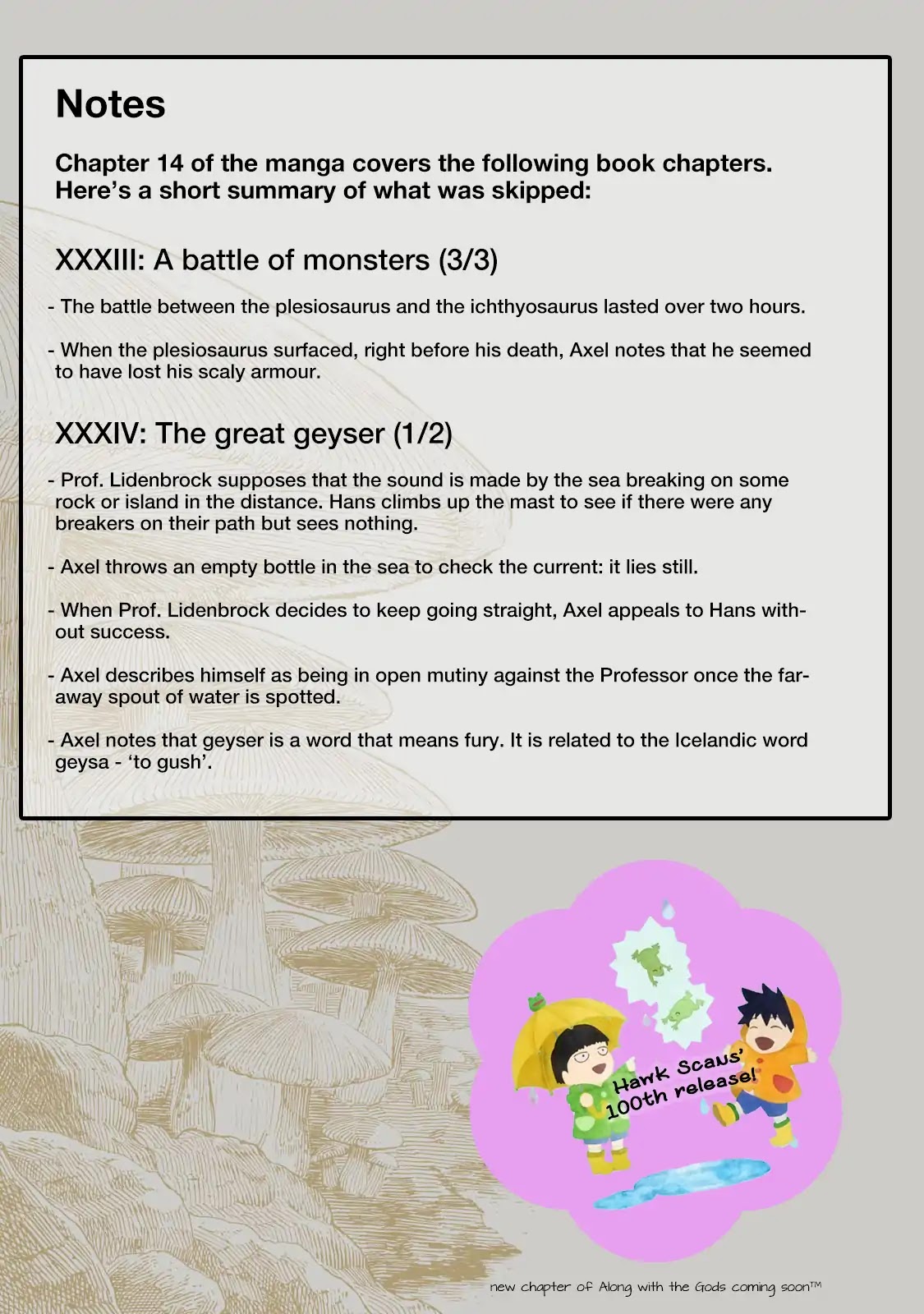Journey to the Center of the Earth Chapter 14 page 31 - Chapter 14: Marine Monsters II