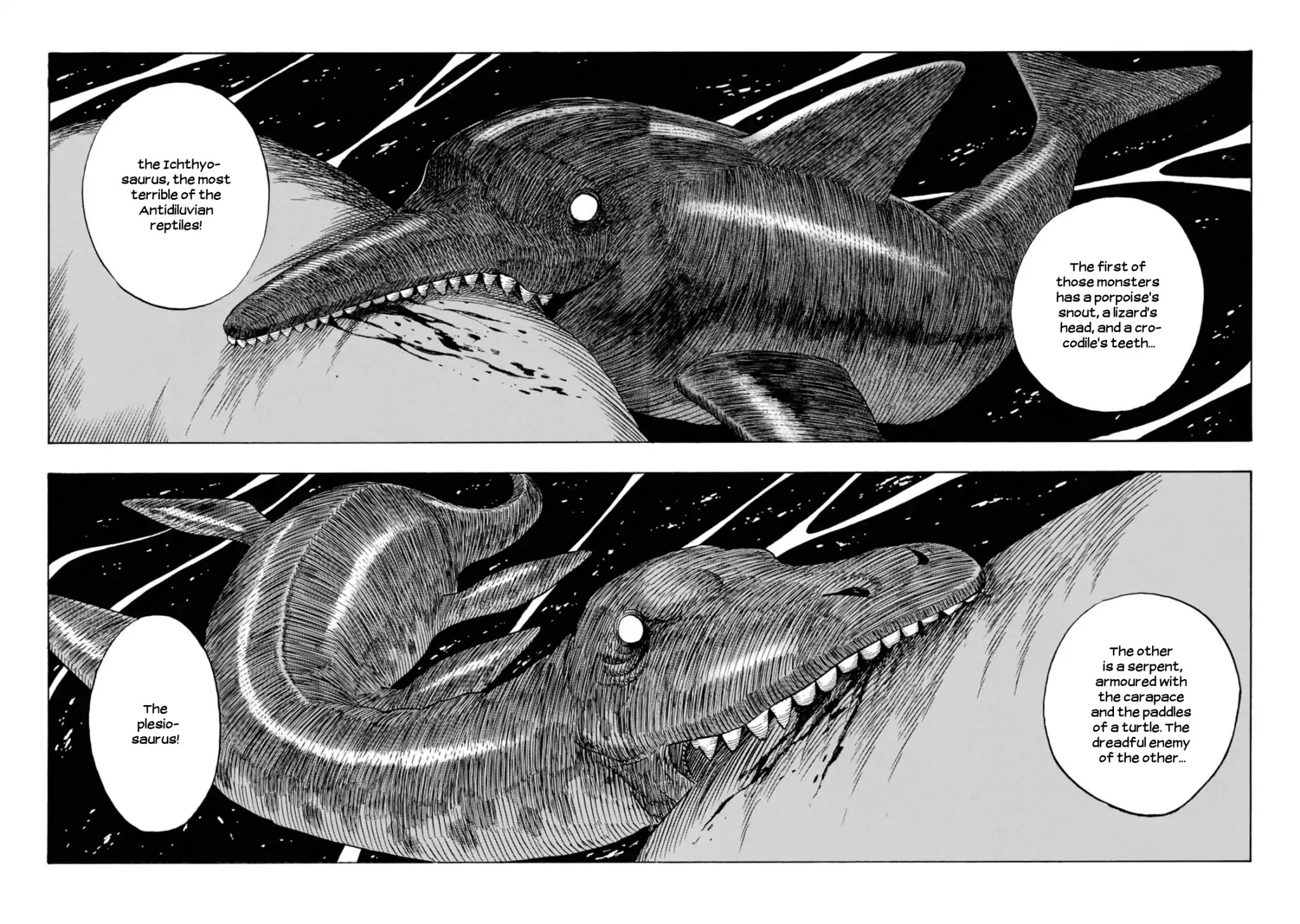 Journey to the Center of the Earth Chapter 14 page 5 - Chapter 14: Marine Monsters II