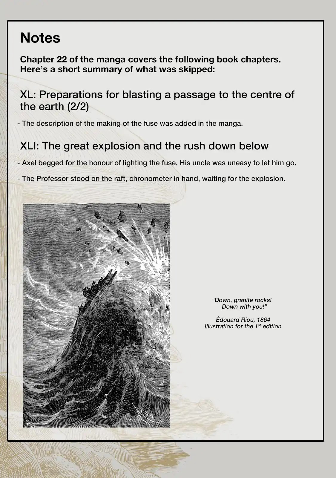 Journey to the Center of the Earth Chapter 22 page 30 - Chapter 22: Beyond the Obstacle