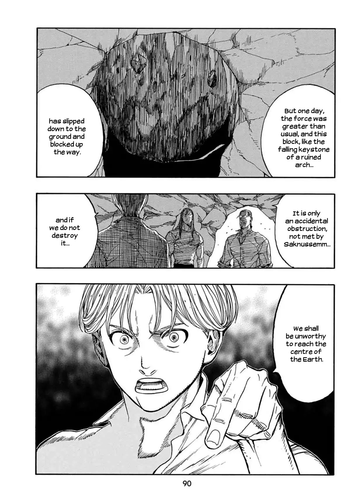 Journey to the Center of the Earth Chapter 22 page 7 - Chapter 22: Beyond the Obstacle