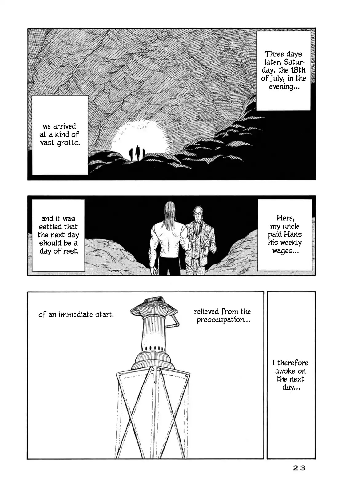 Journey to the Center of the Earth Chapter 7 page 22 - Chapter 7: Buried Alive