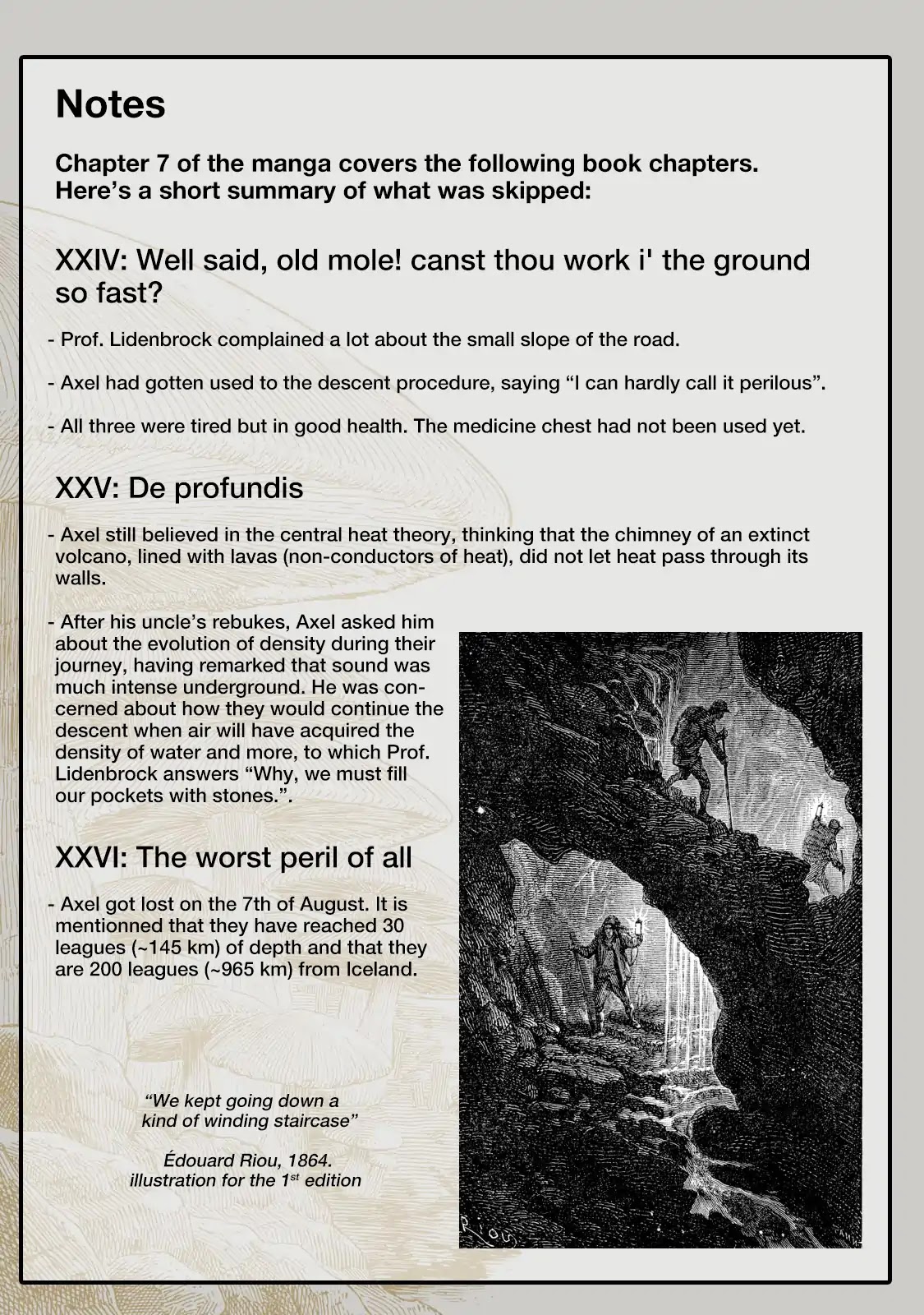 Journey to the Center of the Earth Chapter 7 page 45 - Chapter 7: Buried Alive