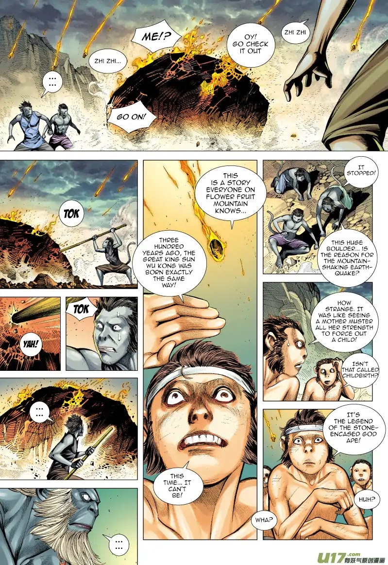 Journey to the West Chapter 51 page 14 - Chapter 51: The Stone-Encased God-Ape: A Reincarnation from Fire