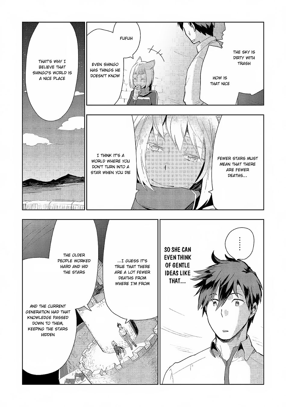 Jui-san no Oshigoto in Isekai Chapter 18 page 5 - Chapter 18: Sky With Little Stars