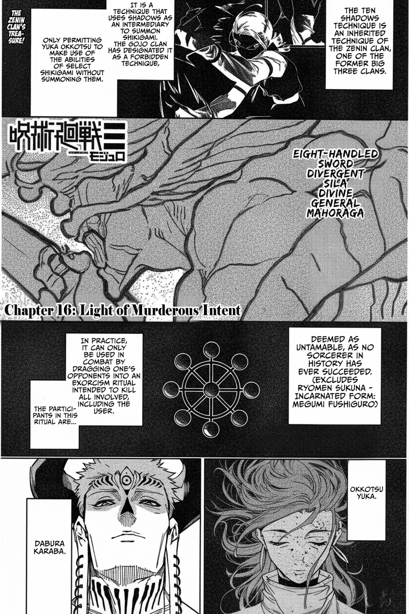 Jujutsu Kaisen Modulo Chapter 16 page 1 - Chapter 16: Light of Murderous Intent