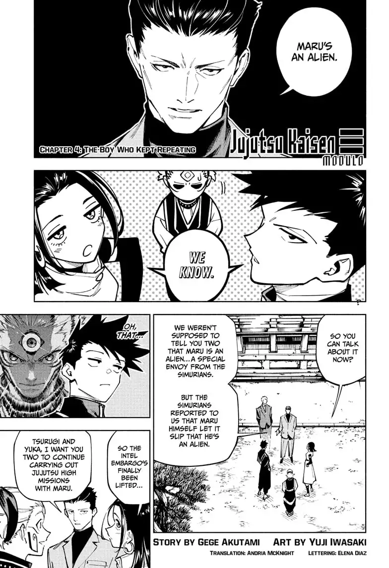 Jujutsu Kaisen Modulo Chapter 4 page 1 - Chapter 4: The Boy Who Kept Repeating