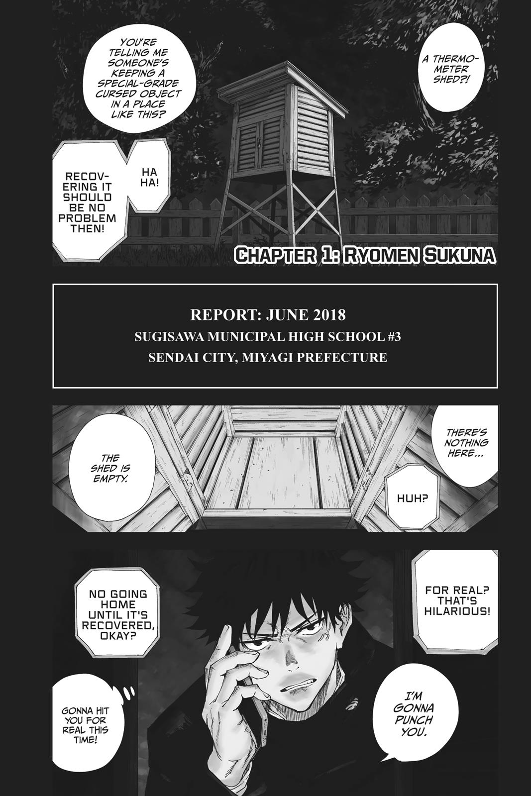 Jujutsu Kaisen Chapter 1 page 6 - Chapter 1: Ryomen Sukuna