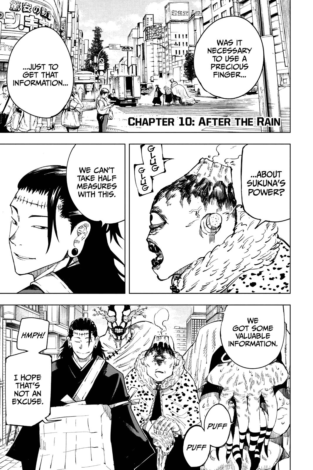 Jujutsu Kaisen Chapter 10 page 1 - Chapter 10: After the Rain