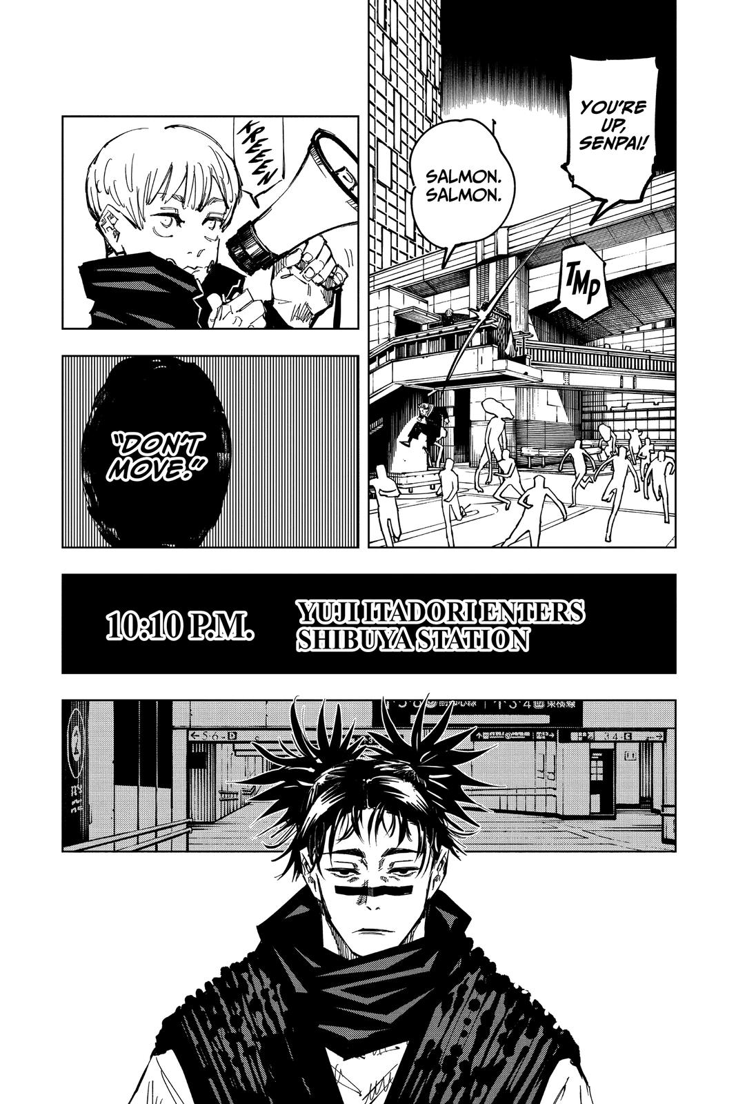 Jujutsu Kaisen Chapter 100 page 21 - Chapter 100: The Shibuya Incident, Part 18