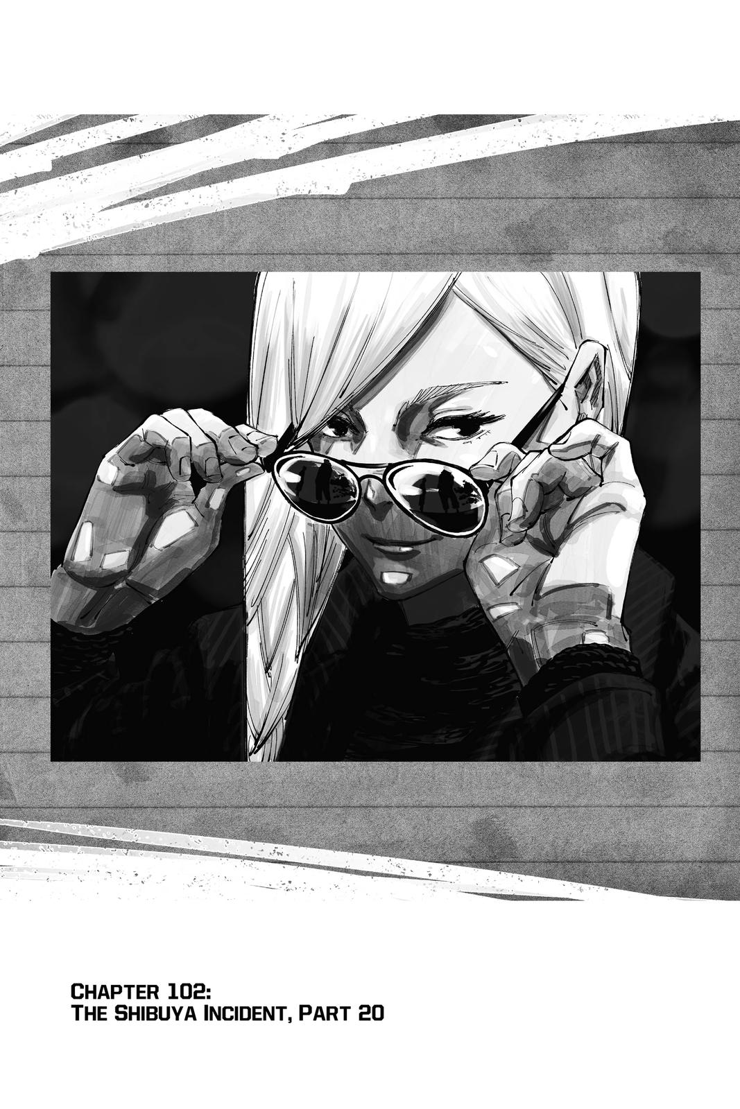 Jujutsu Kaisen Chapter 102 page 1 - Chapter 102: The Shibuya Incident, Part 20