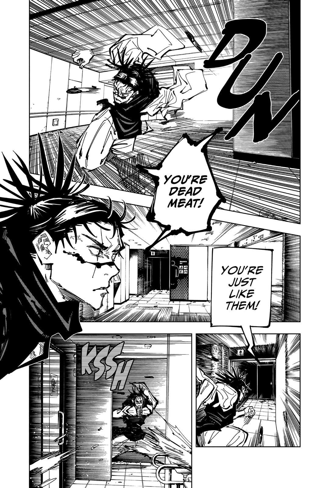 Jujutsu Kaisen Chapter 104 page 7 - Chapter 104: The Shibuya Incident, Part 22