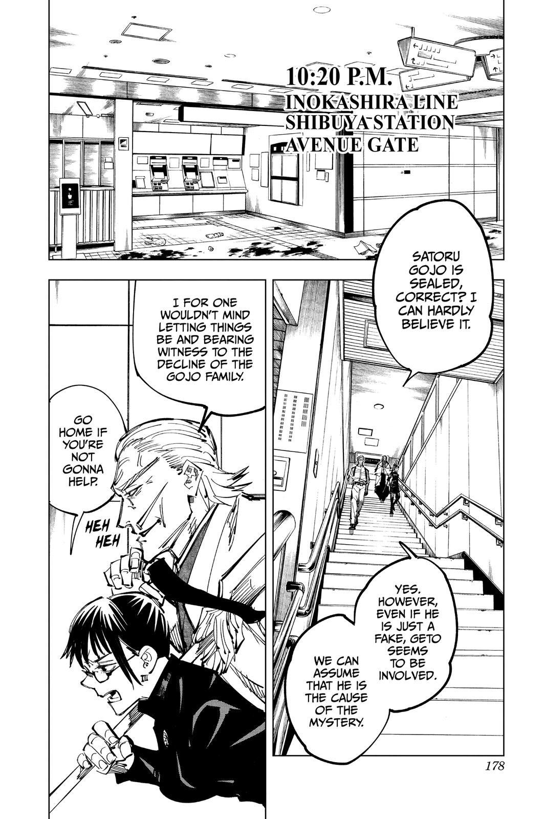 Jujutsu Kaisen Chapter 106 page 8 - Chapter 106: The Shibuya Incident, Part 24