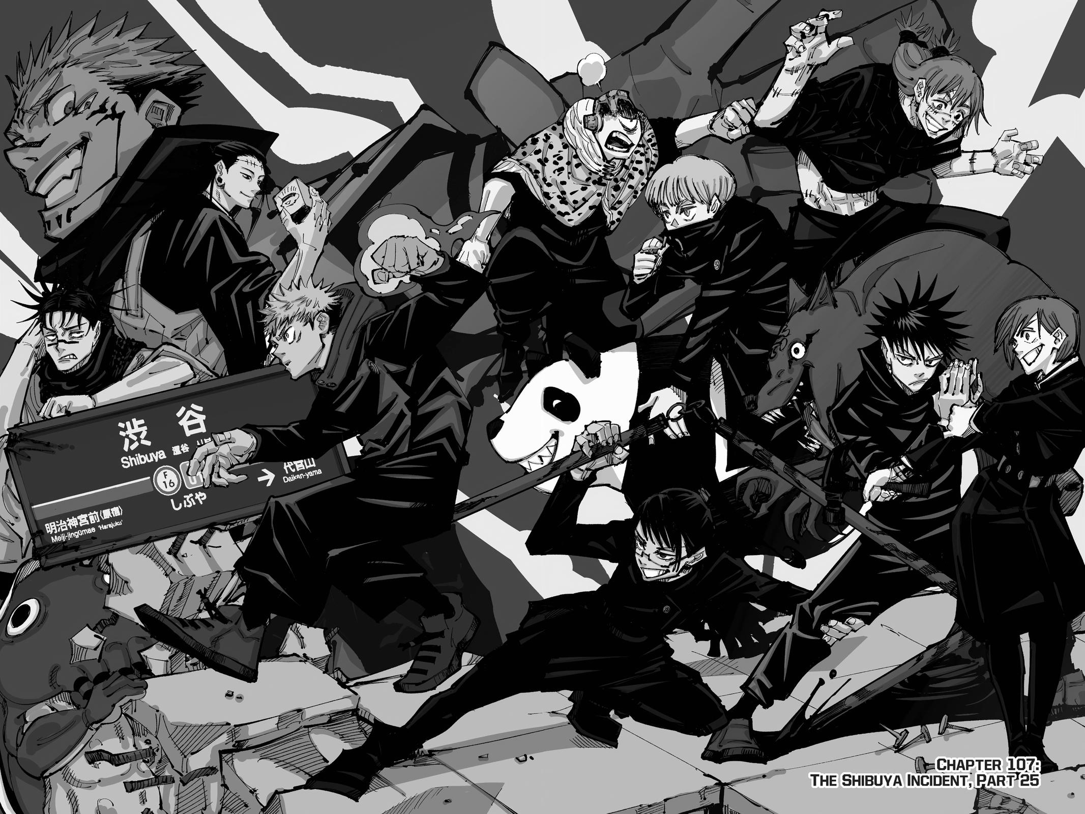 Jujutsu Kaisen Chapter 107 page 8 - Chapter 107: The Shibuya Incident, Part 25