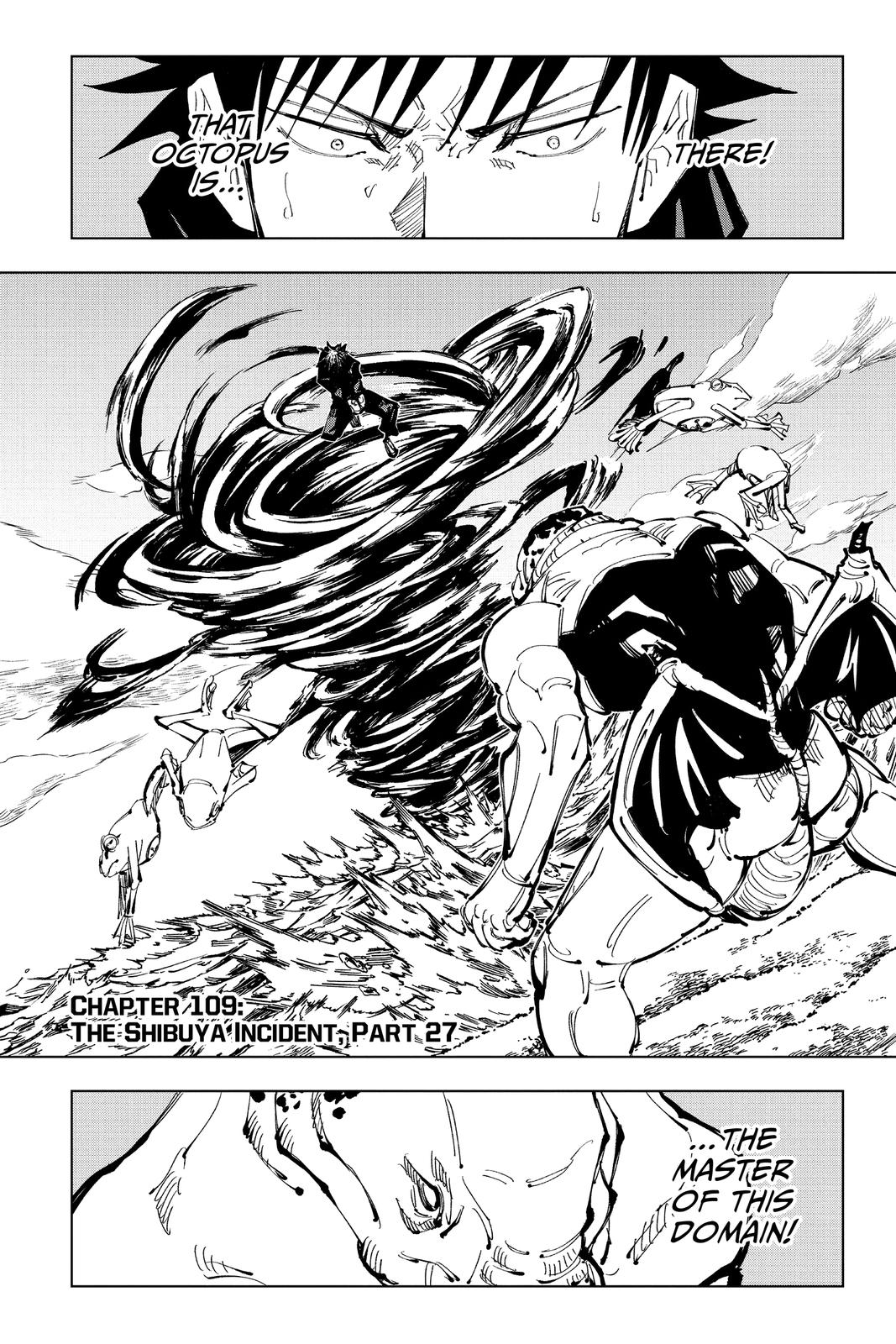 Jujutsu Kaisen Chapter 109 page 1 - Chapter 109: The Shibuya Incident, Part 27
