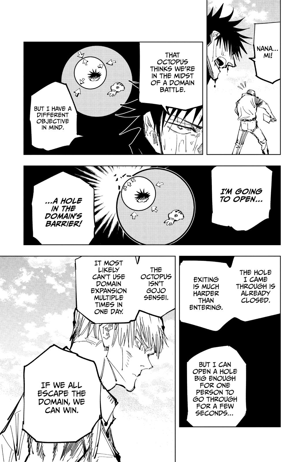 Jujutsu Kaisen Chapter 109 page 13 - Chapter 109: The Shibuya Incident, Part 27
