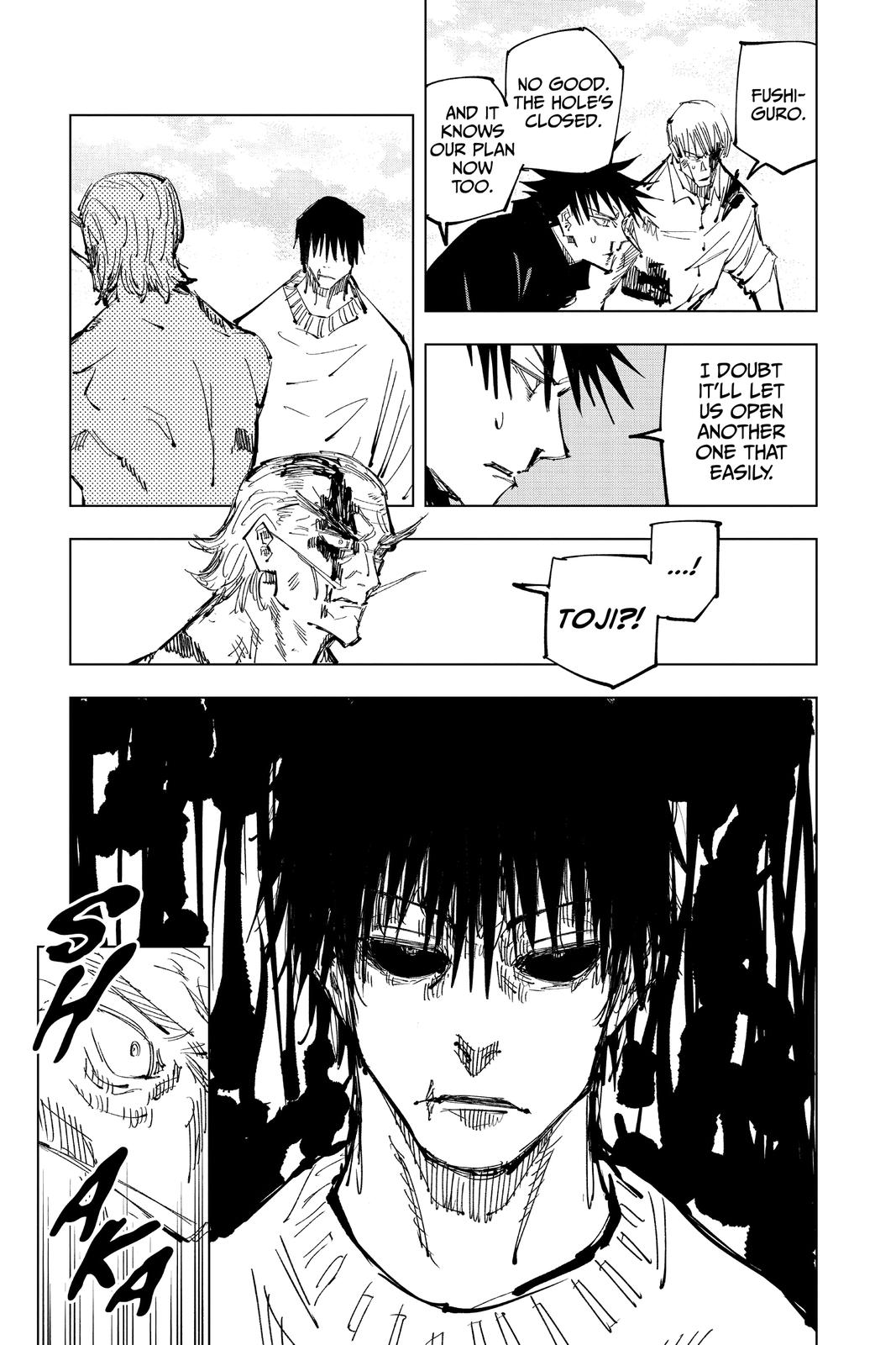 Jujutsu Kaisen Chapter 110 page 5 - Chapter 110: The Shibuya Incident, Part 28