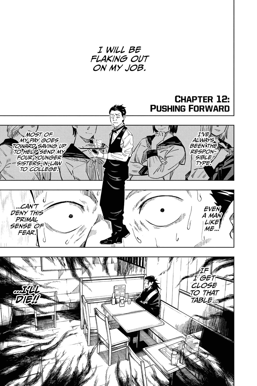 Jujutsu Kaisen Chapter 12 page 1 - Chapter 12: Pushing Forward