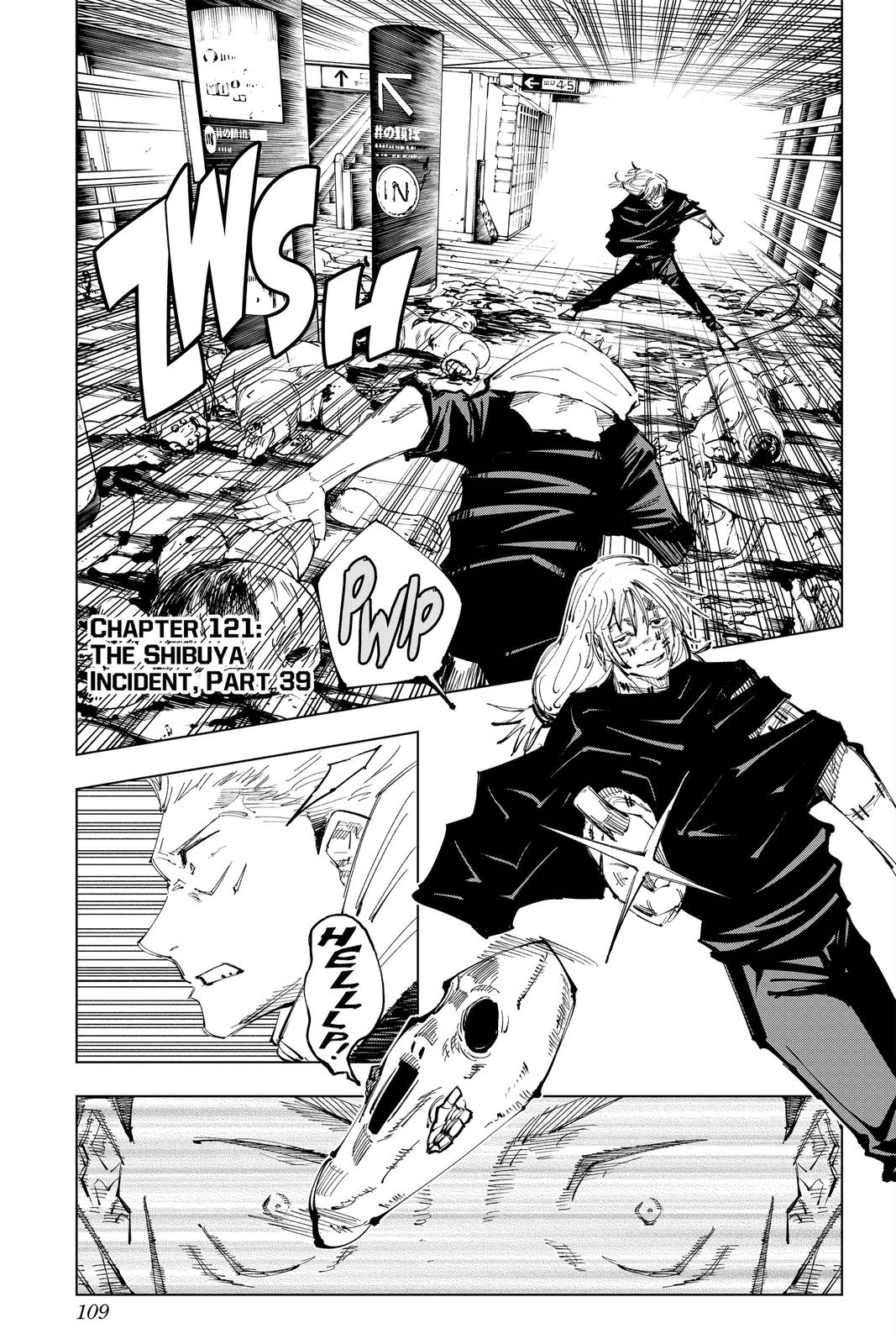 Jujutsu Kaisen Chapter 121 page 1 - Chapter 121: The Shibuya Incident, Part 39