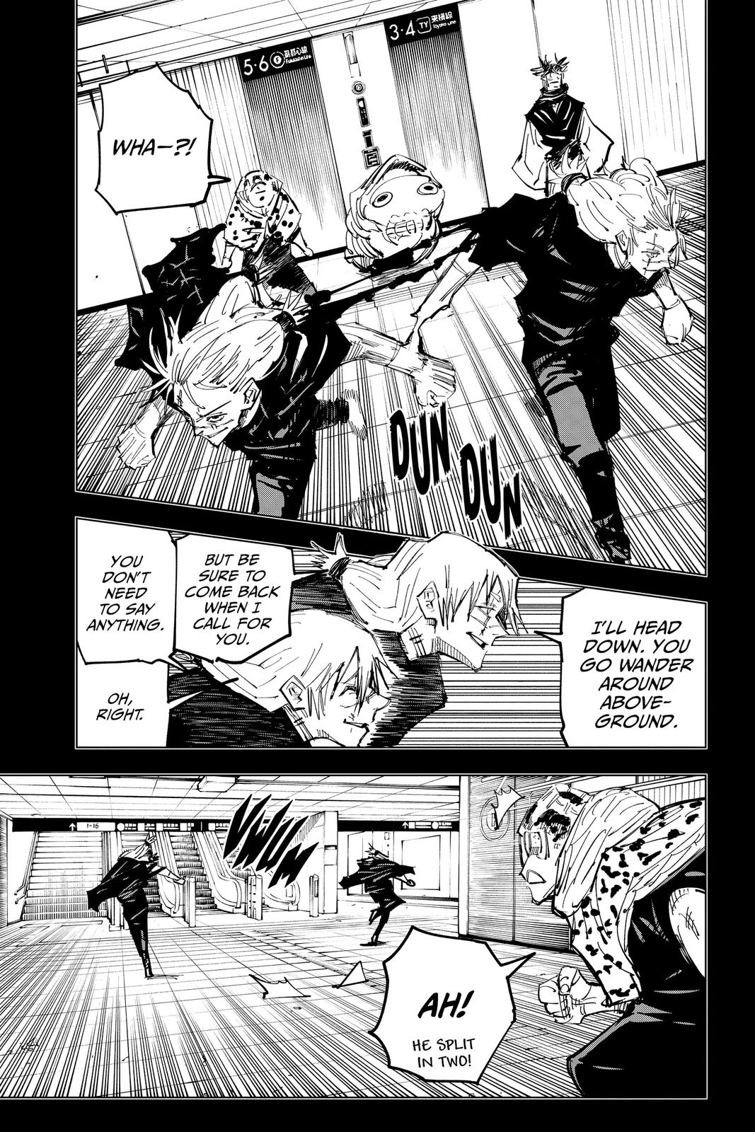 Jujutsu Kaisen Chapter 122 page 11 - Chapter 122: The Shibuya Incident, Part 40