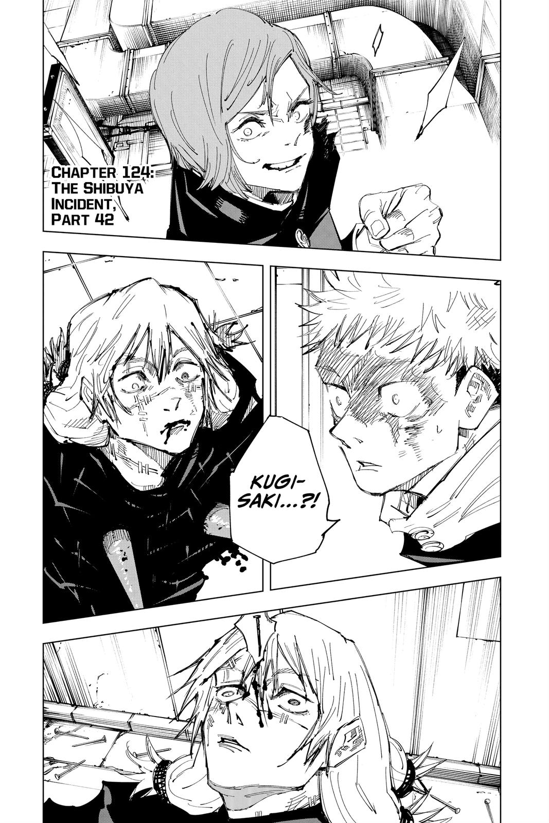 Jujutsu Kaisen Chapter 124 page 1 - Chapter 124: The Shibuya Incident, Part 42