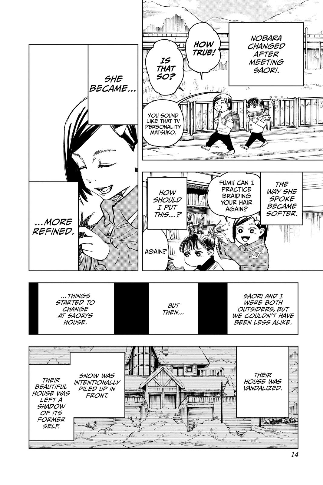 Jujutsu Kaisen Chapter 125 page 14 - Chapter 125: A Story About that Girl