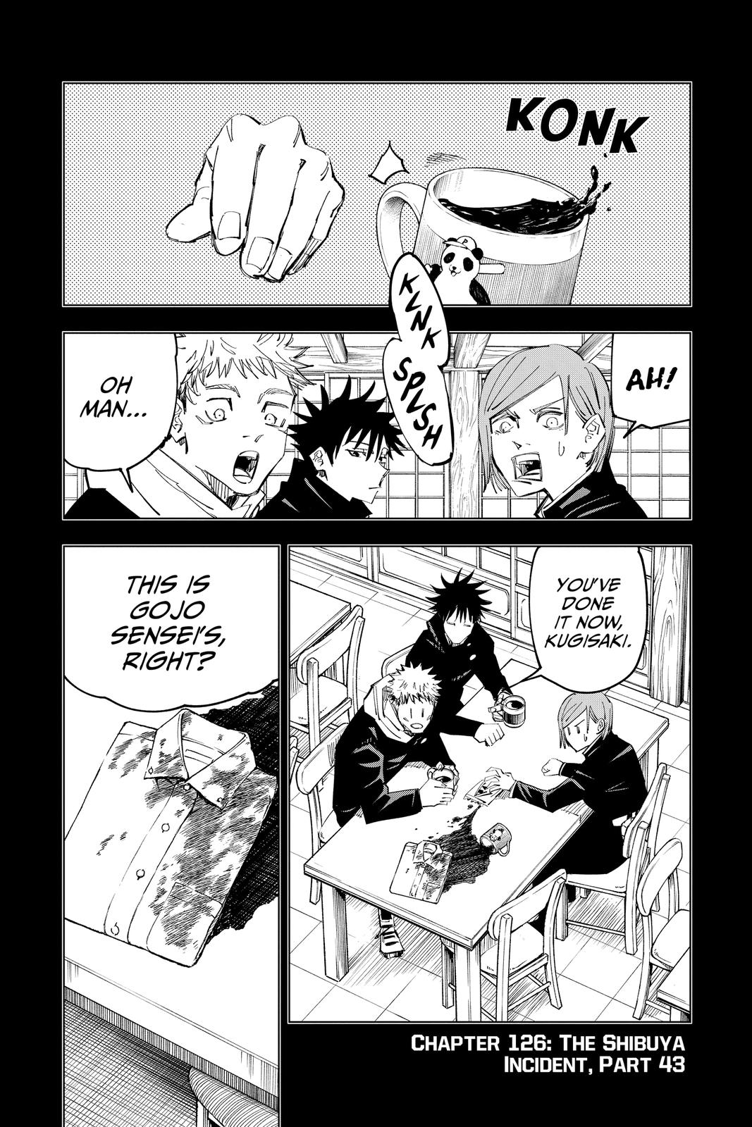 Jujutsu Kaisen Chapter 126 page 1 - Chapter 126: The Shibuya Incident, Part 43