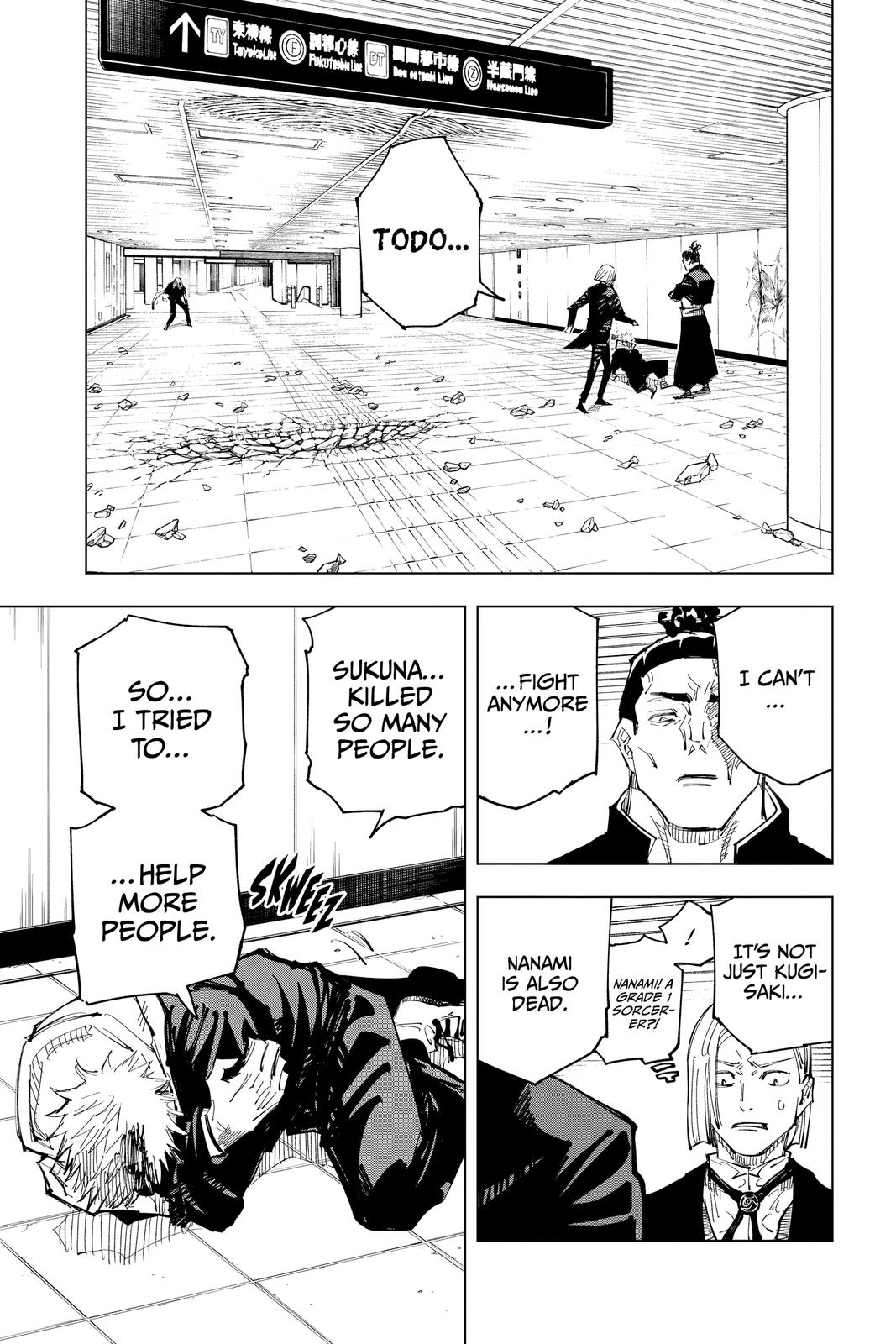 Jujutsu Kaisen Chapter 127 page 4 - Chapter 127: The Shibuya Incident, Part 44