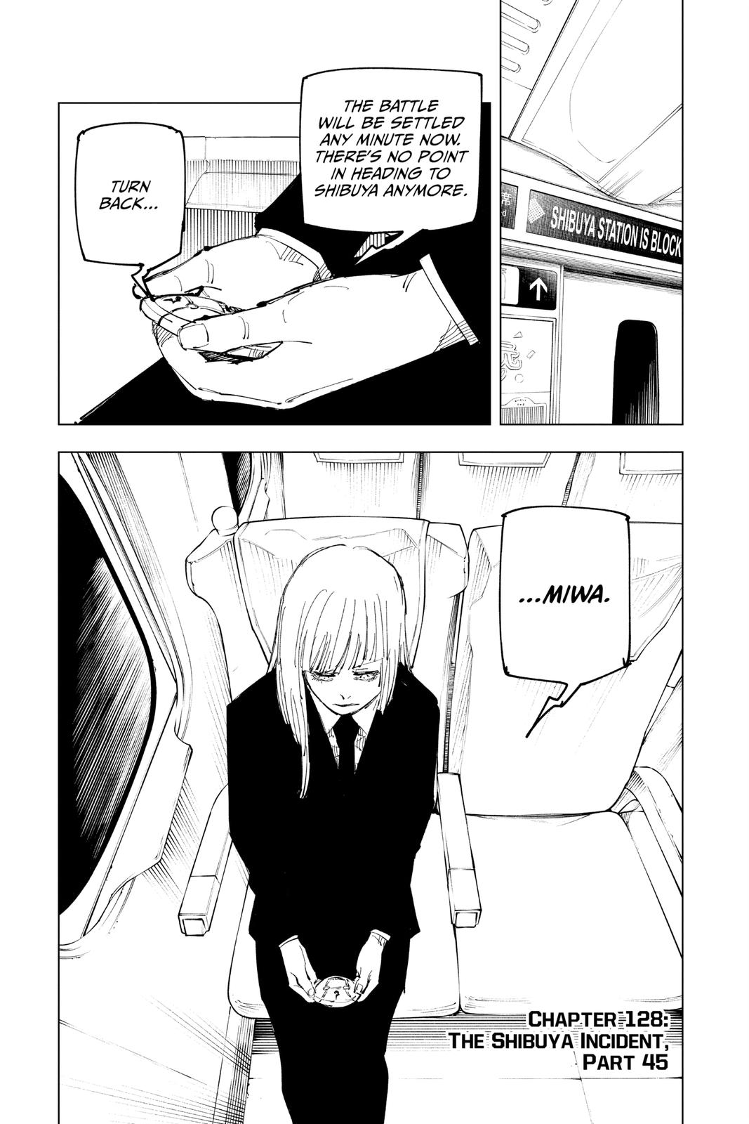 Jujutsu Kaisen Chapter 128 page 1 - Chapter 128: The Shibuya Incident, Part 45