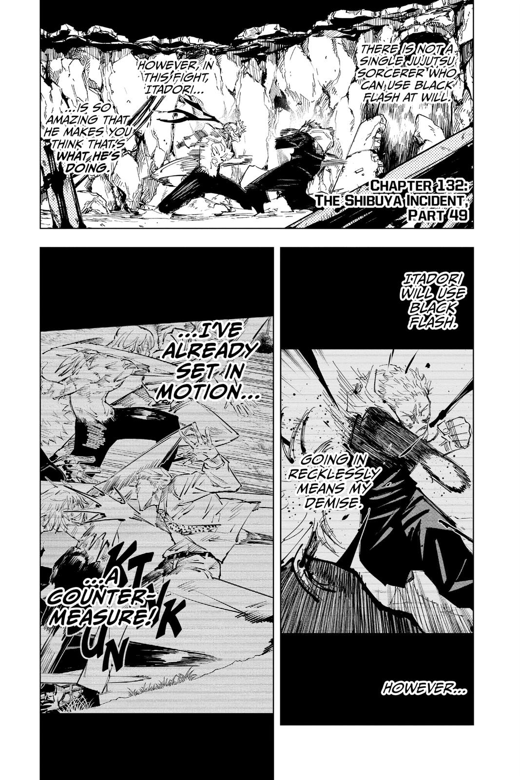 Jujutsu Kaisen Chapter 132 page 1 - Chapter 132: The Shibuya Incident, Part 49