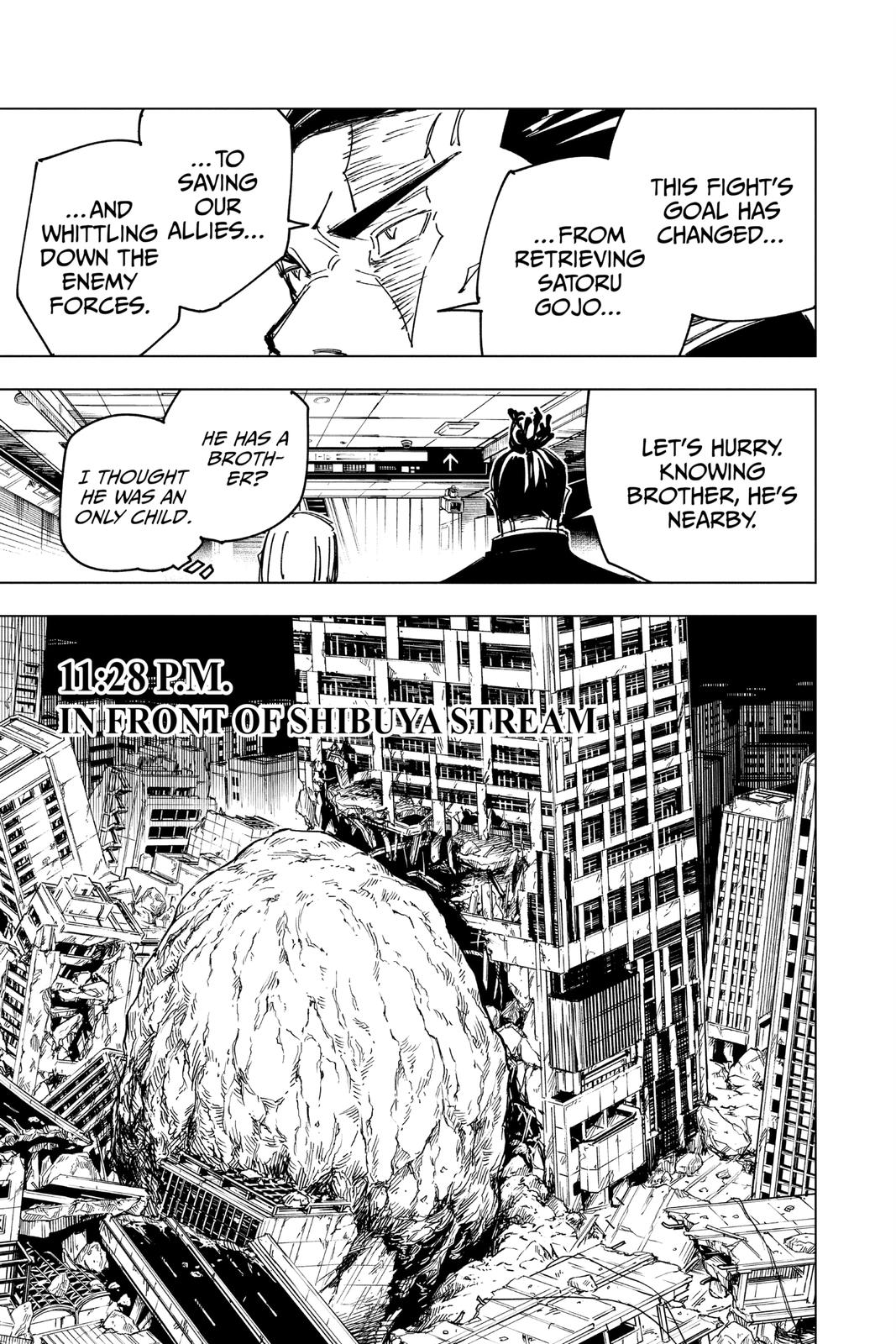 Jujutsu Kaisen Chapter 133 page 3 - Chapter 133: The Shibuya Incident, Part 50
