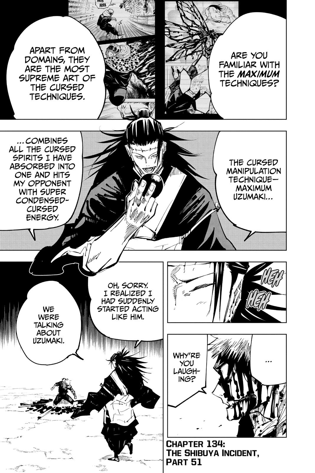 Jujutsu Kaisen Chapter 134 page 7 - Chapter 134: The Shibuya Incident, Part 51