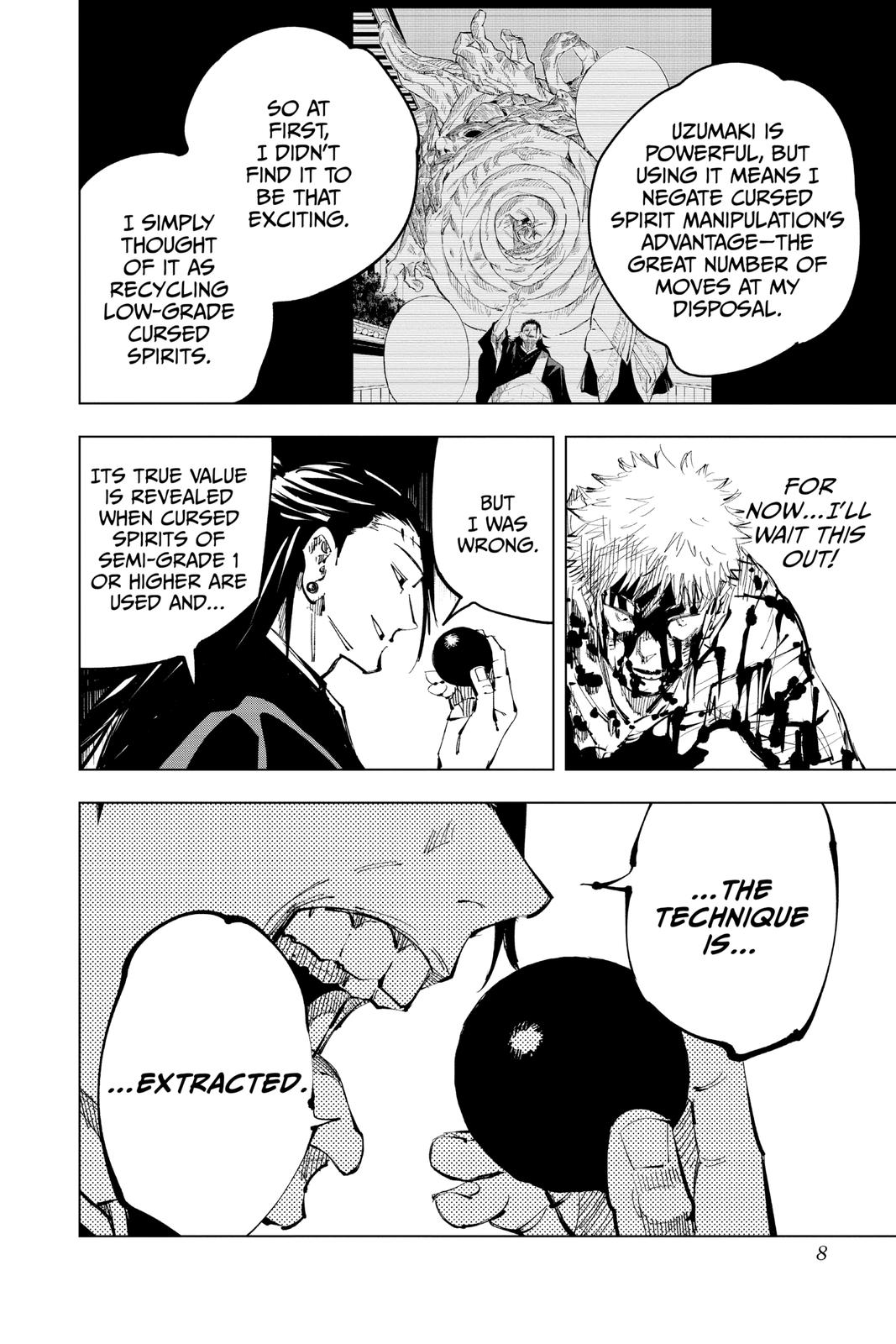 Jujutsu Kaisen Chapter 134 page 8 - Chapter 134: The Shibuya Incident, Part 51