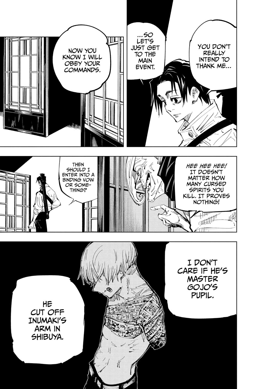 Jujutsu Kaisen Chapter 137 page 18 - Chapter 137: Hard and White
