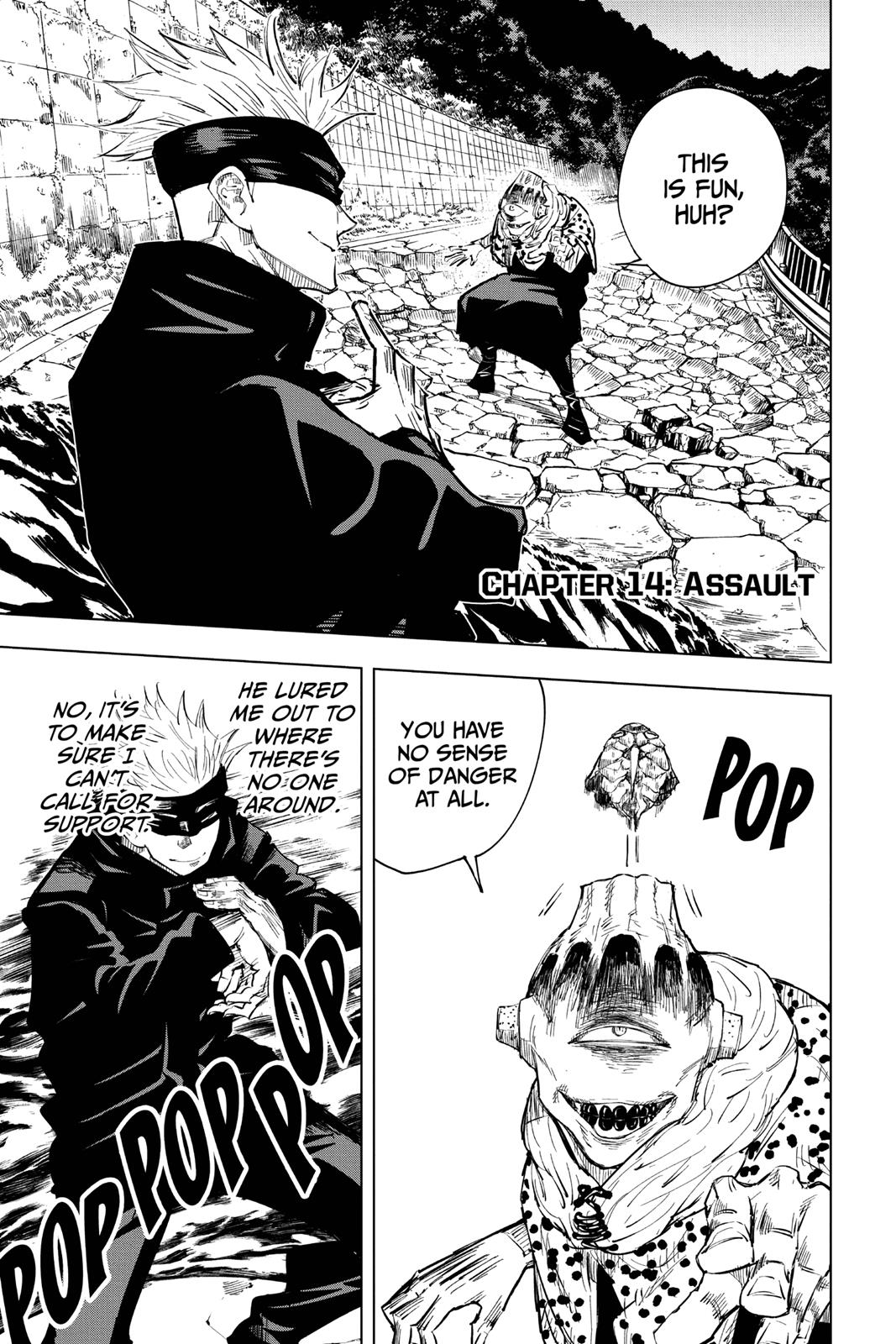 Jujutsu Kaisen Chapter 14 page 1 - Chapter 14: Assault
