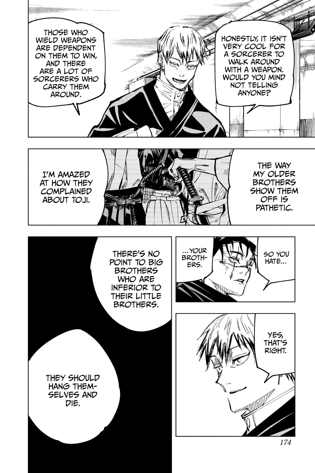 Jujutsu Kaisen Chapter 142 page 6 - Chapter 142: A Big Brother's Back